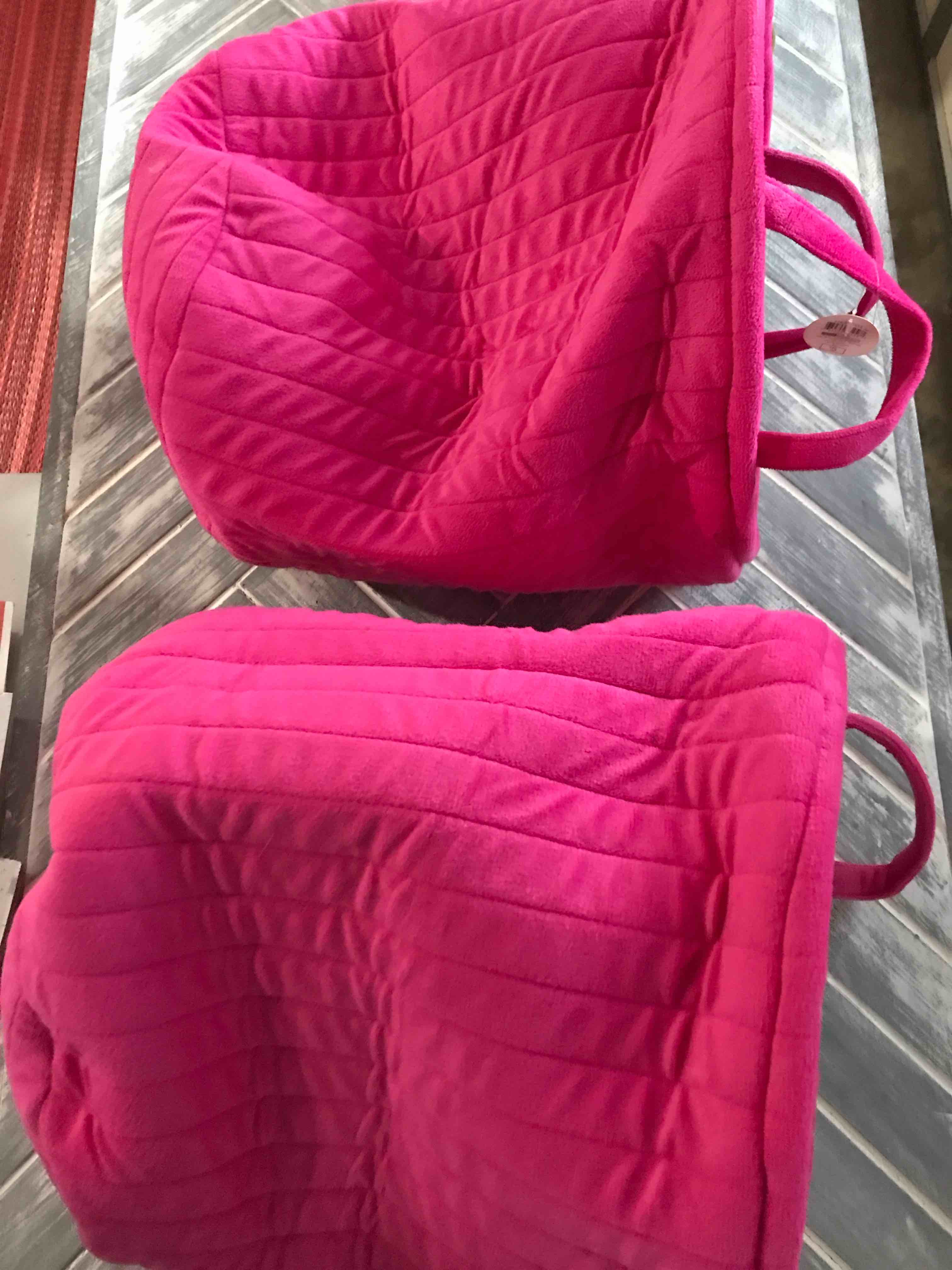 Velvet Collapsible Laundry Basket with Handles