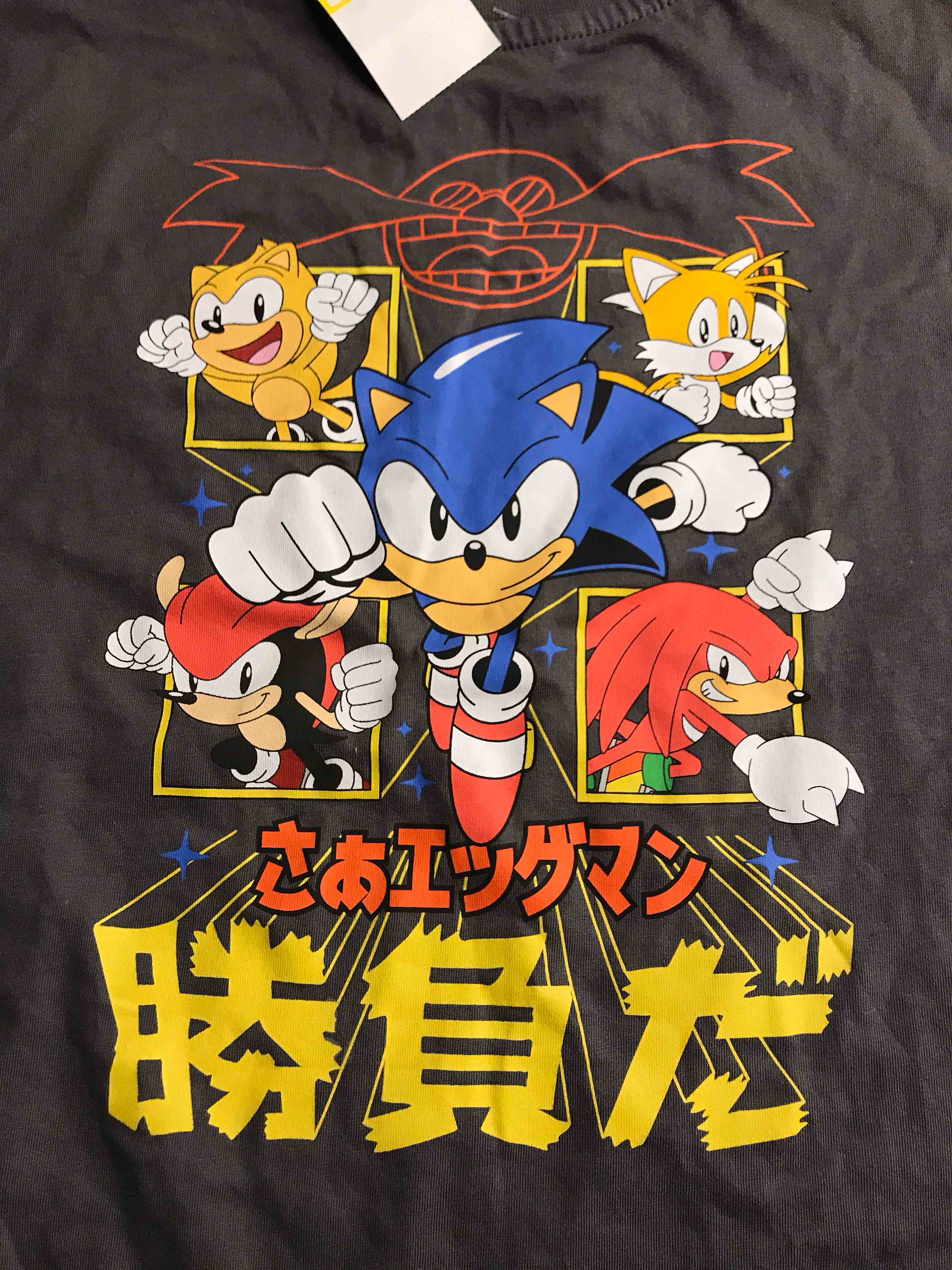 Sonic the Hedgehog T-Shirt Boy’s Large 10/12 Long Sleeve