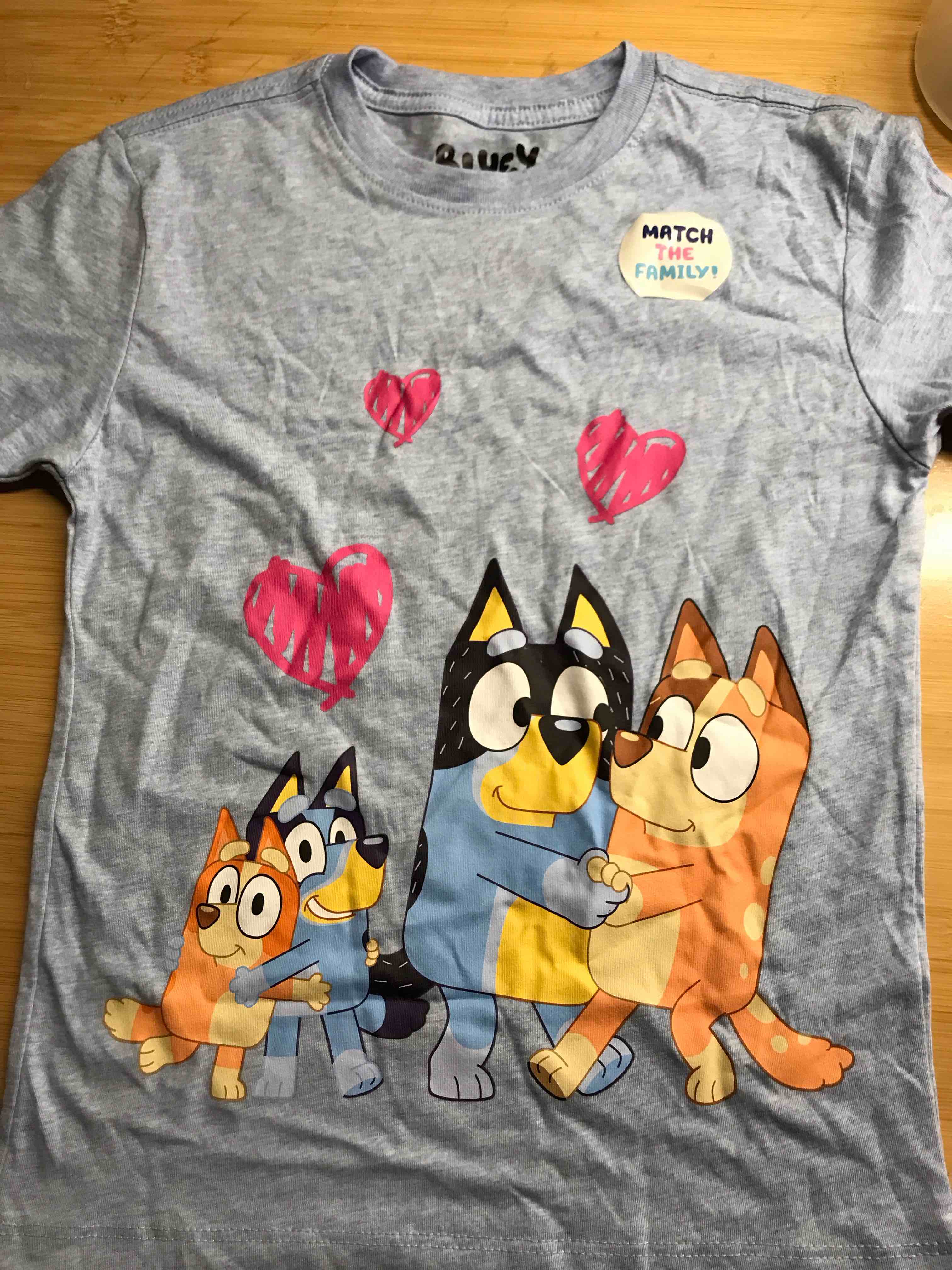 Bluey T- shirt Kids Small