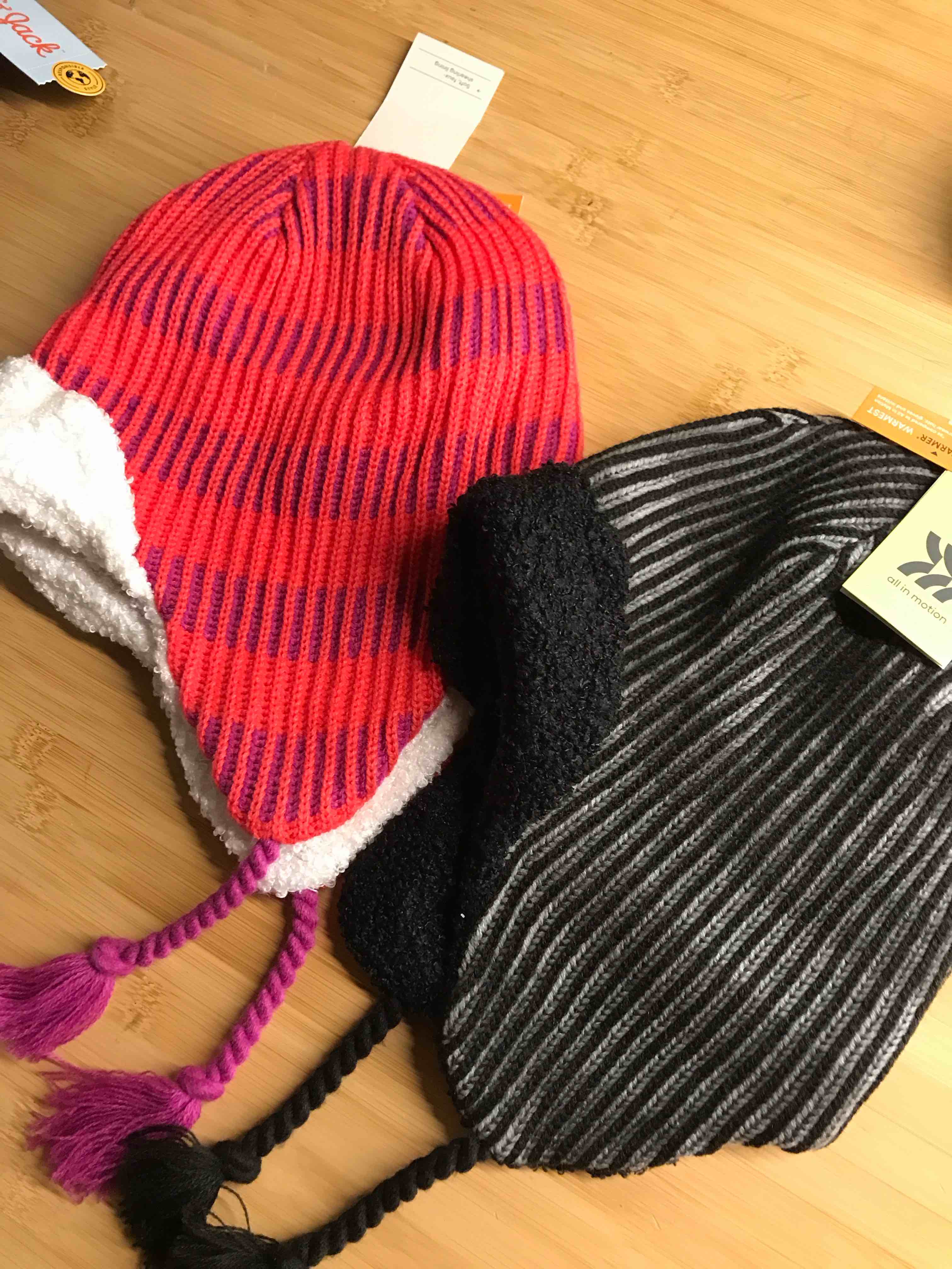 Boys' Beanie Hat - All In Motion™ Black/Gray One Size Fits Most