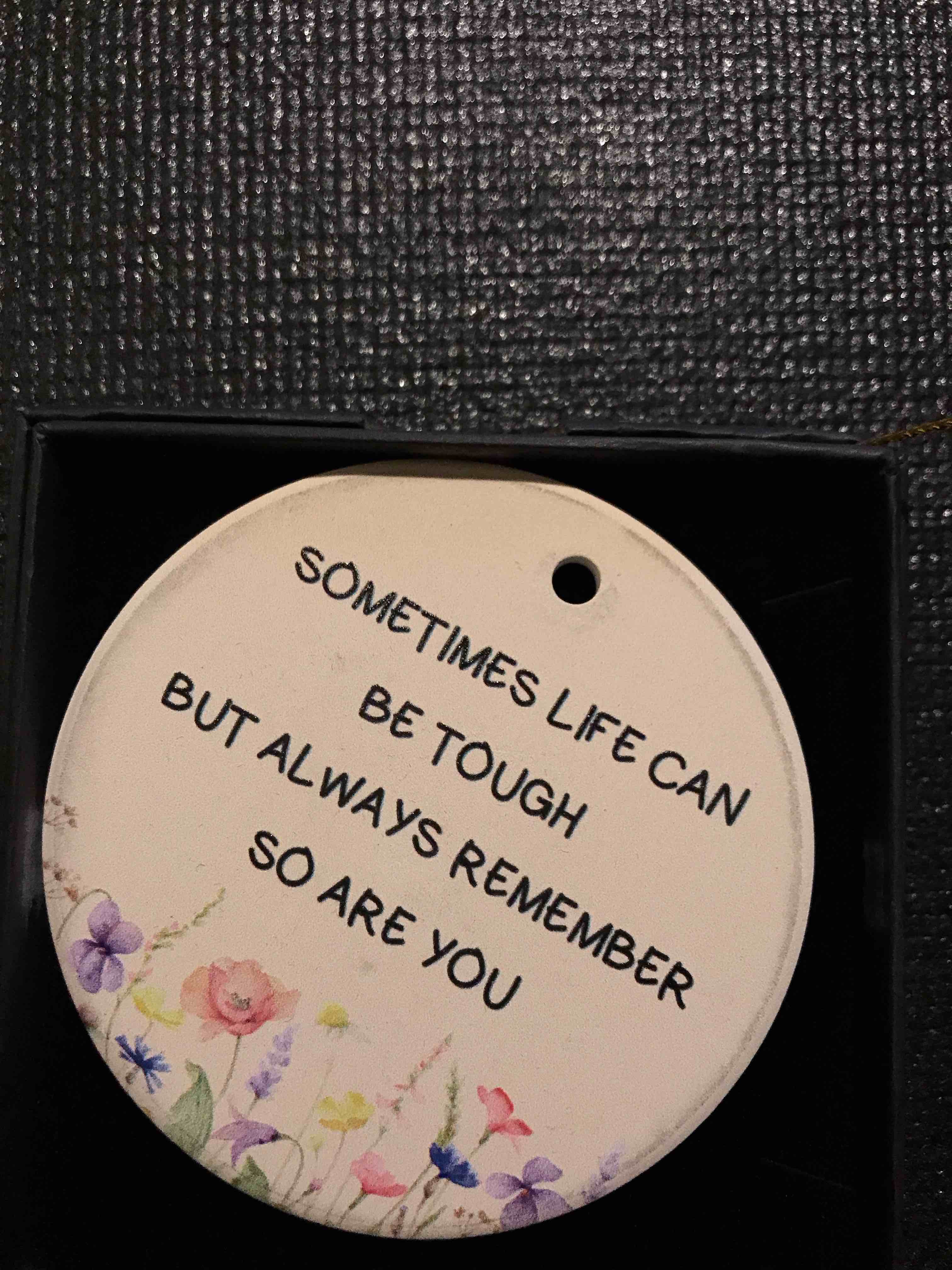 Friendship Ornament with Black Gift Box