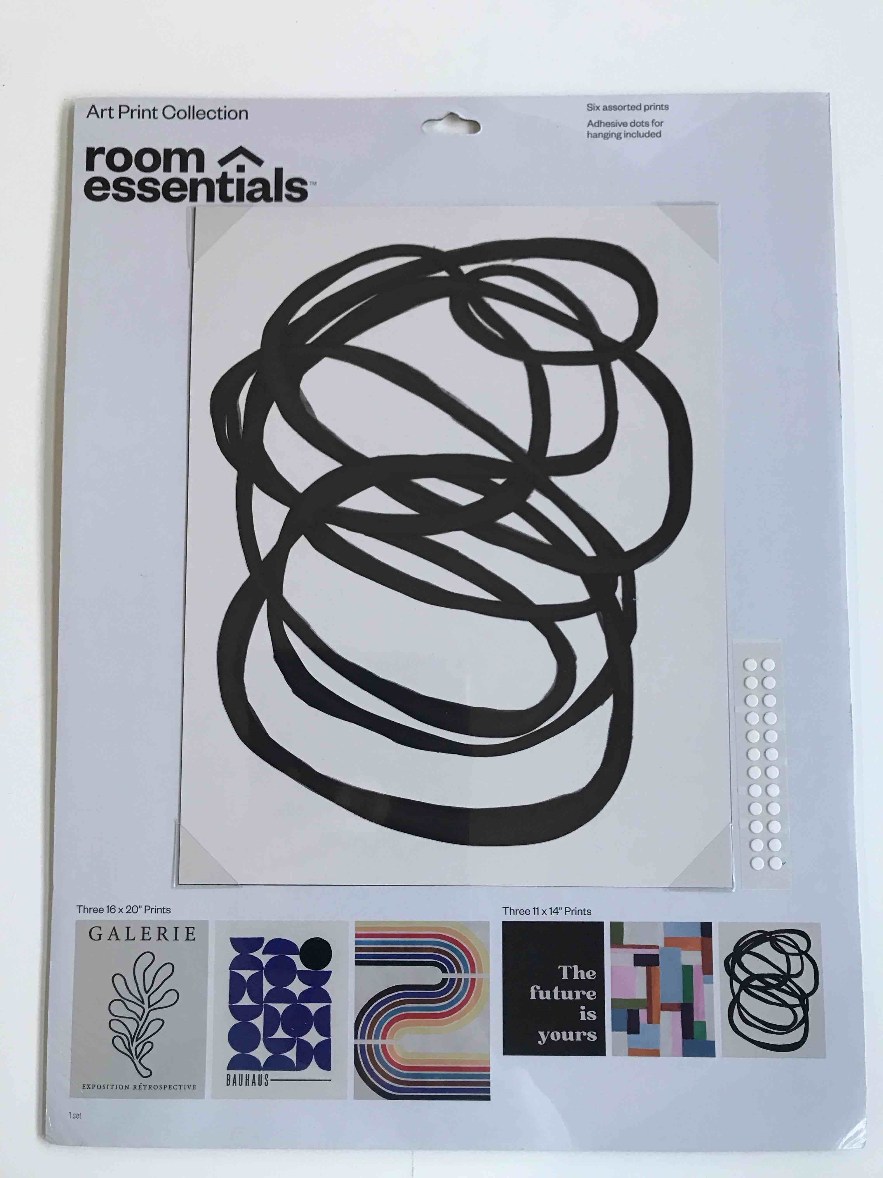 20" x 16" 6pc Modern Movement Wall Art Set Poster Prints - Room Essentials™