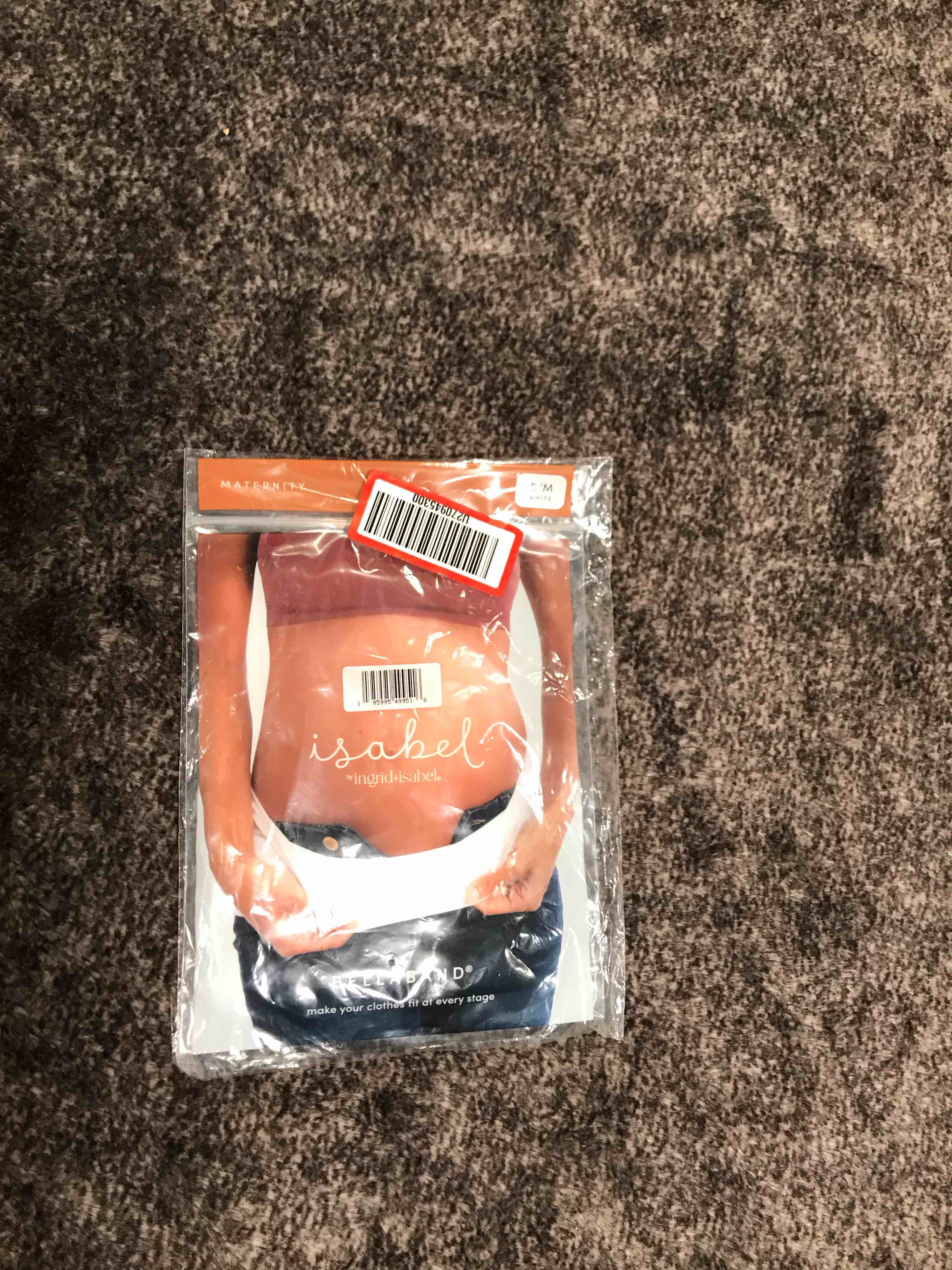 Condition photo showing New/Like New for Bellaband Maternity Support Belt - Isabel Maternity by Ingrid & Isabel™ White S/M: Seamless Over Belly Band