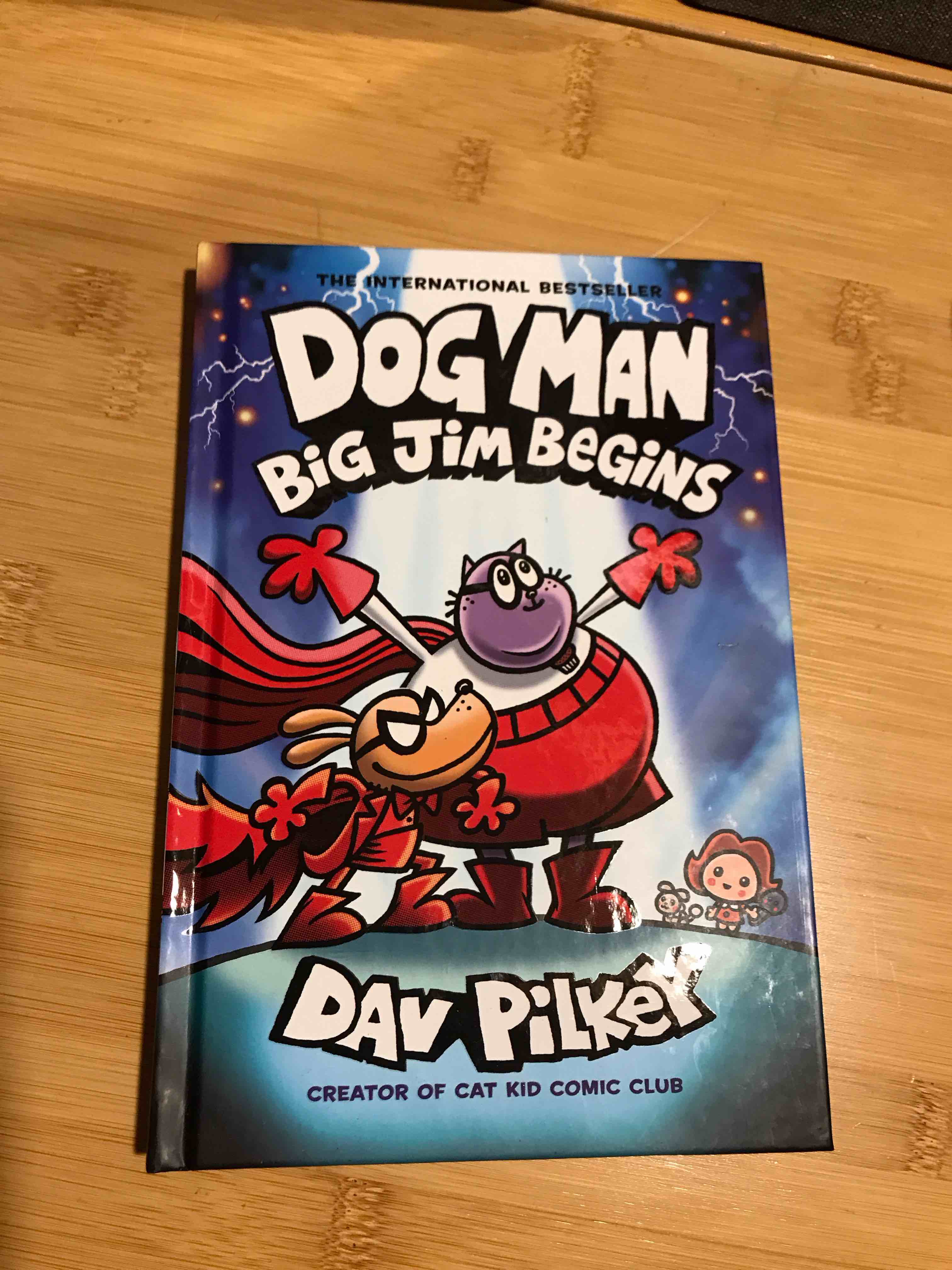 Condition photo showing New/Like New for Dog Man: Big Jim Begins (Dog Man #13) - by Dav Pilkey (Hardcover)