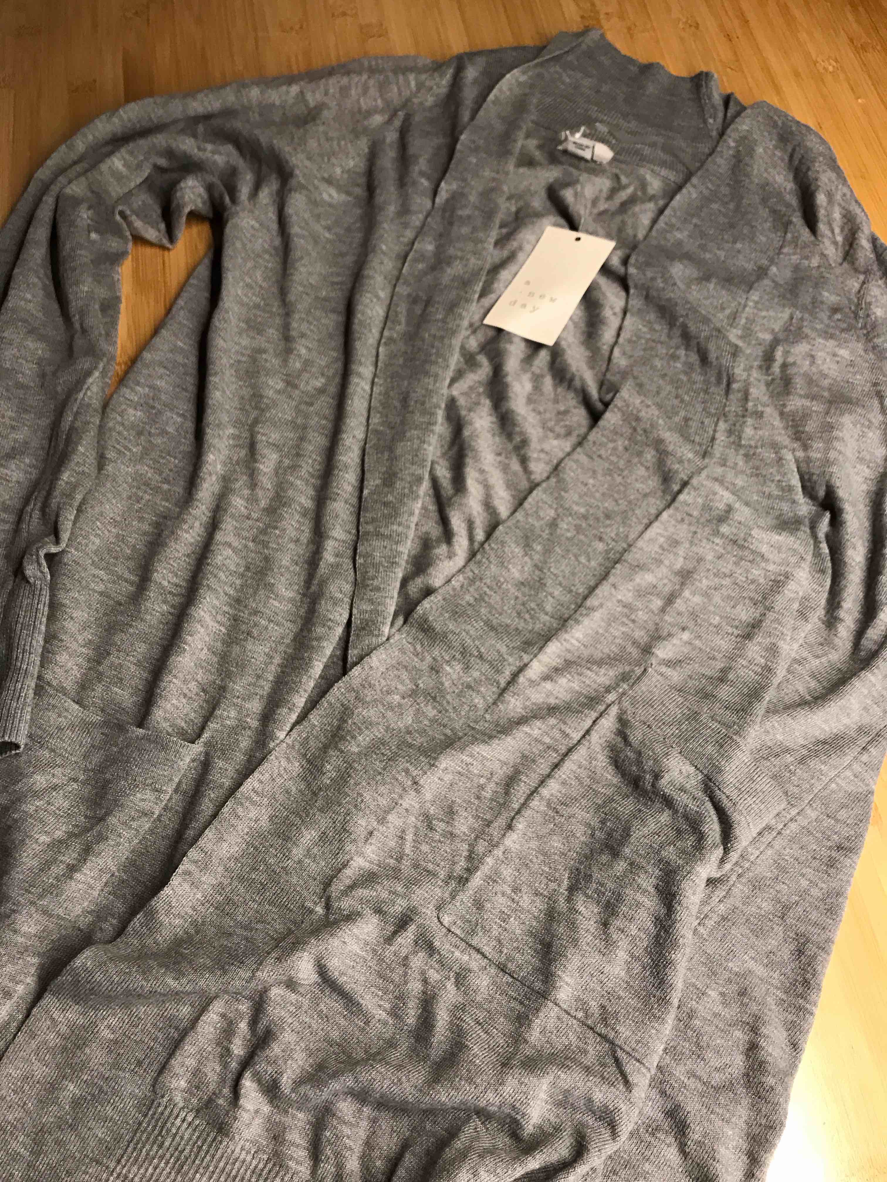 Condition photo showing New/Like New for Women's Duster Cardigan - A New Day™ Gray XS