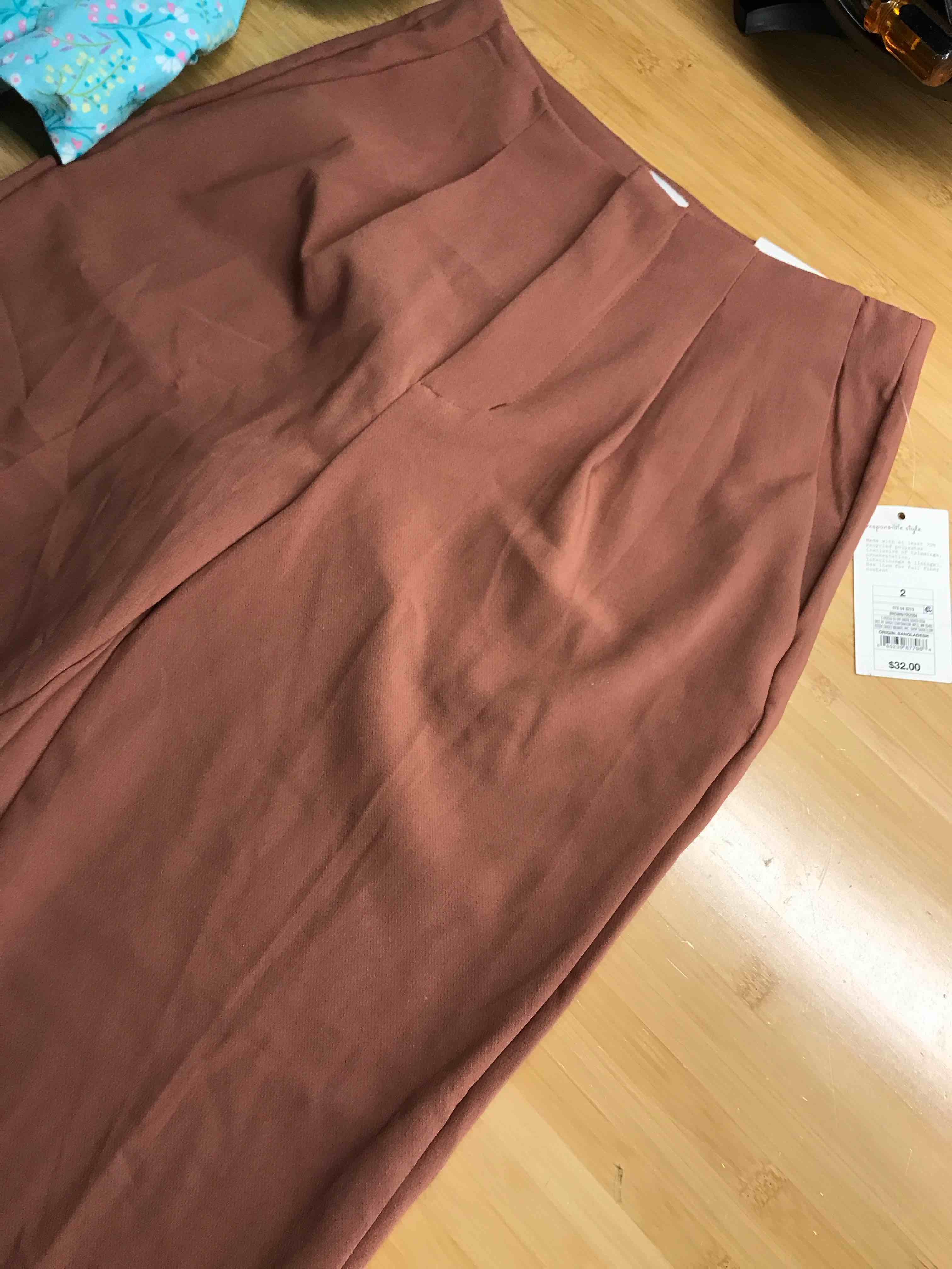 Condition photo showing New/Like New for Women's High-Rise Tailored Trousers - A New Day™ Brown 2