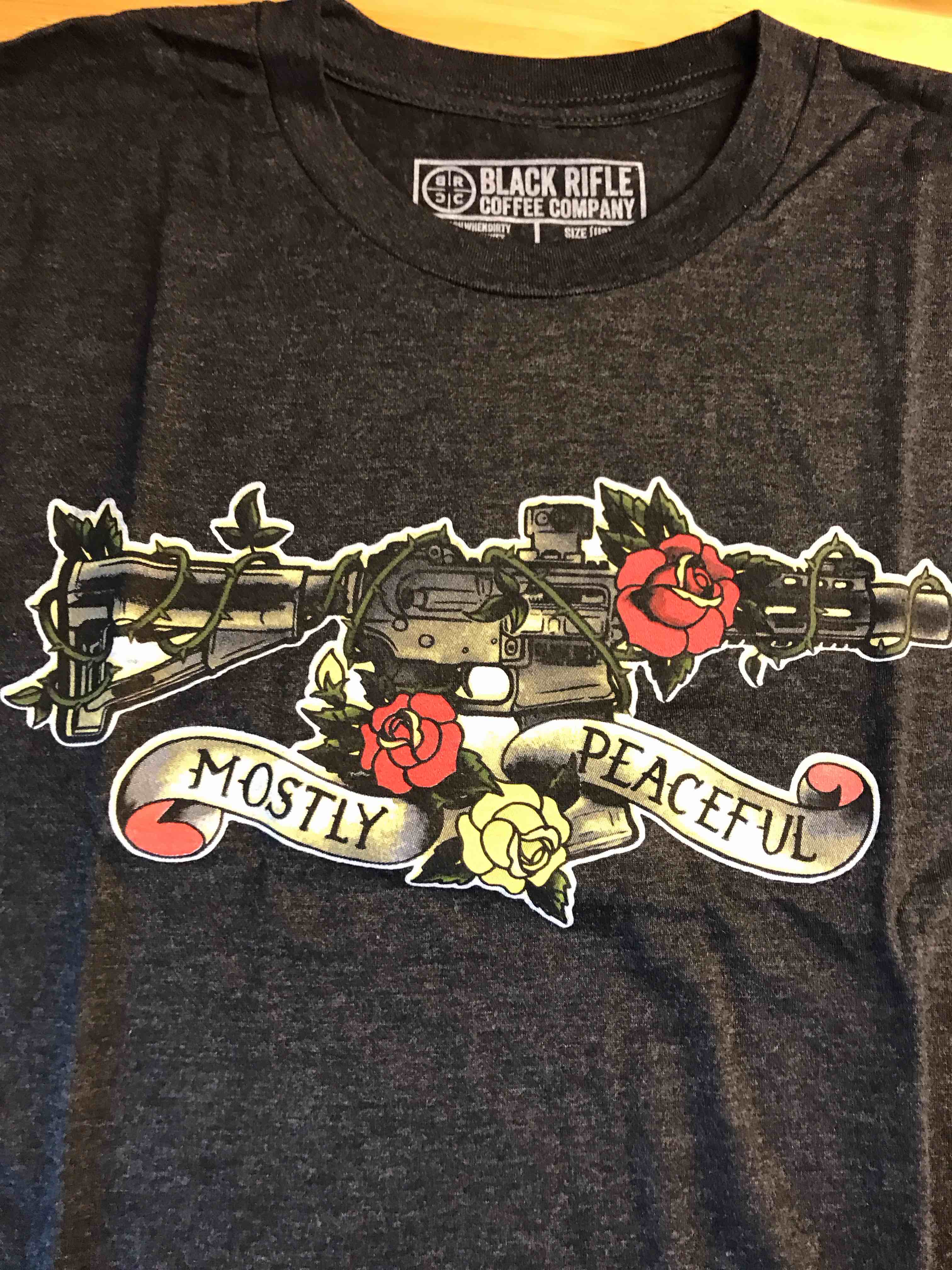 Condition photo showing New/Like New for Black Rifle Coffee Company T- Shirt Large