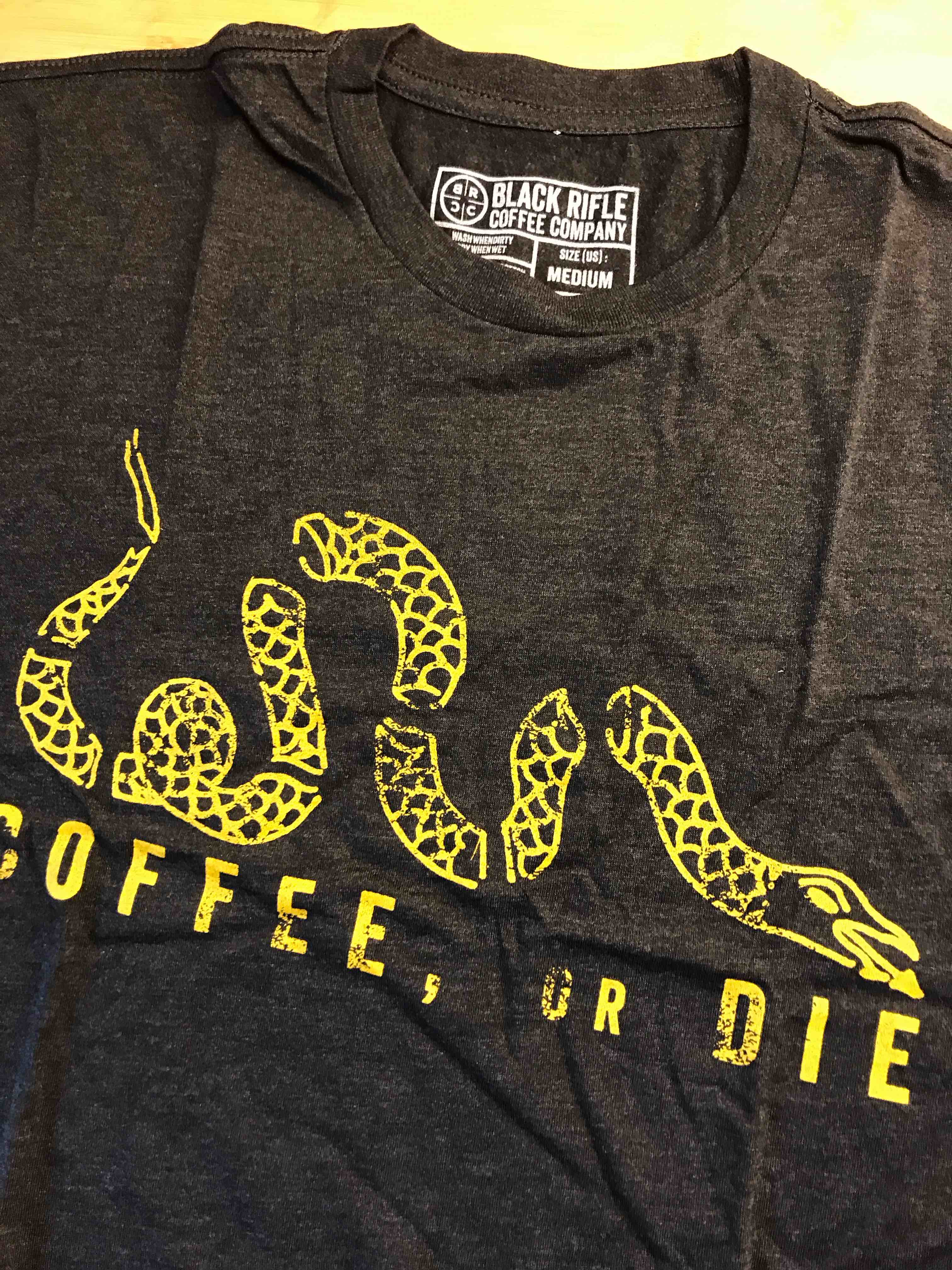 Condition photo showing New/Like New for Black Rifle Coffee Company T- Shirt Medium