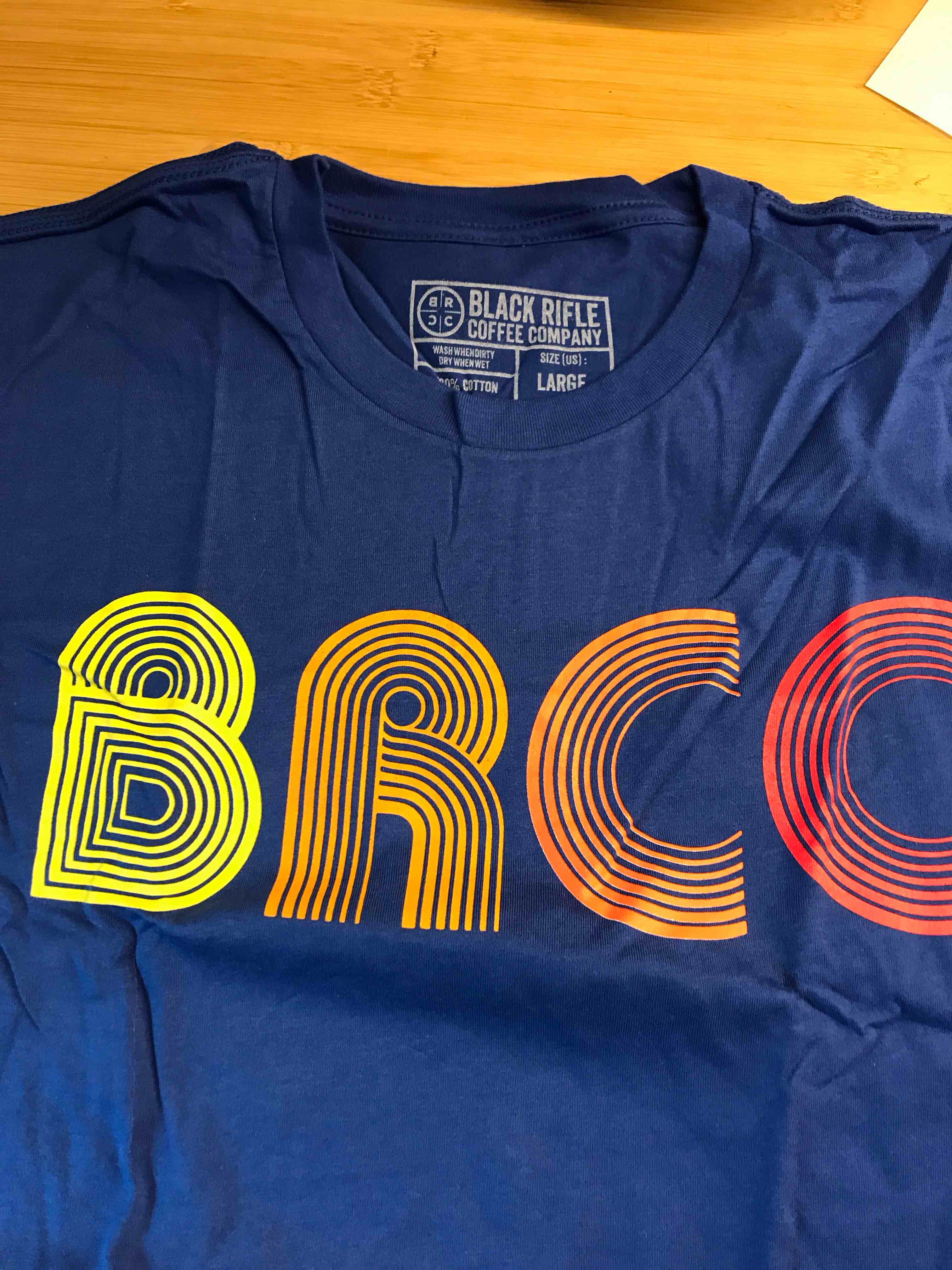 Condition photo showing New/Like New for Black Rifle Coffee Company T- Shirt Large