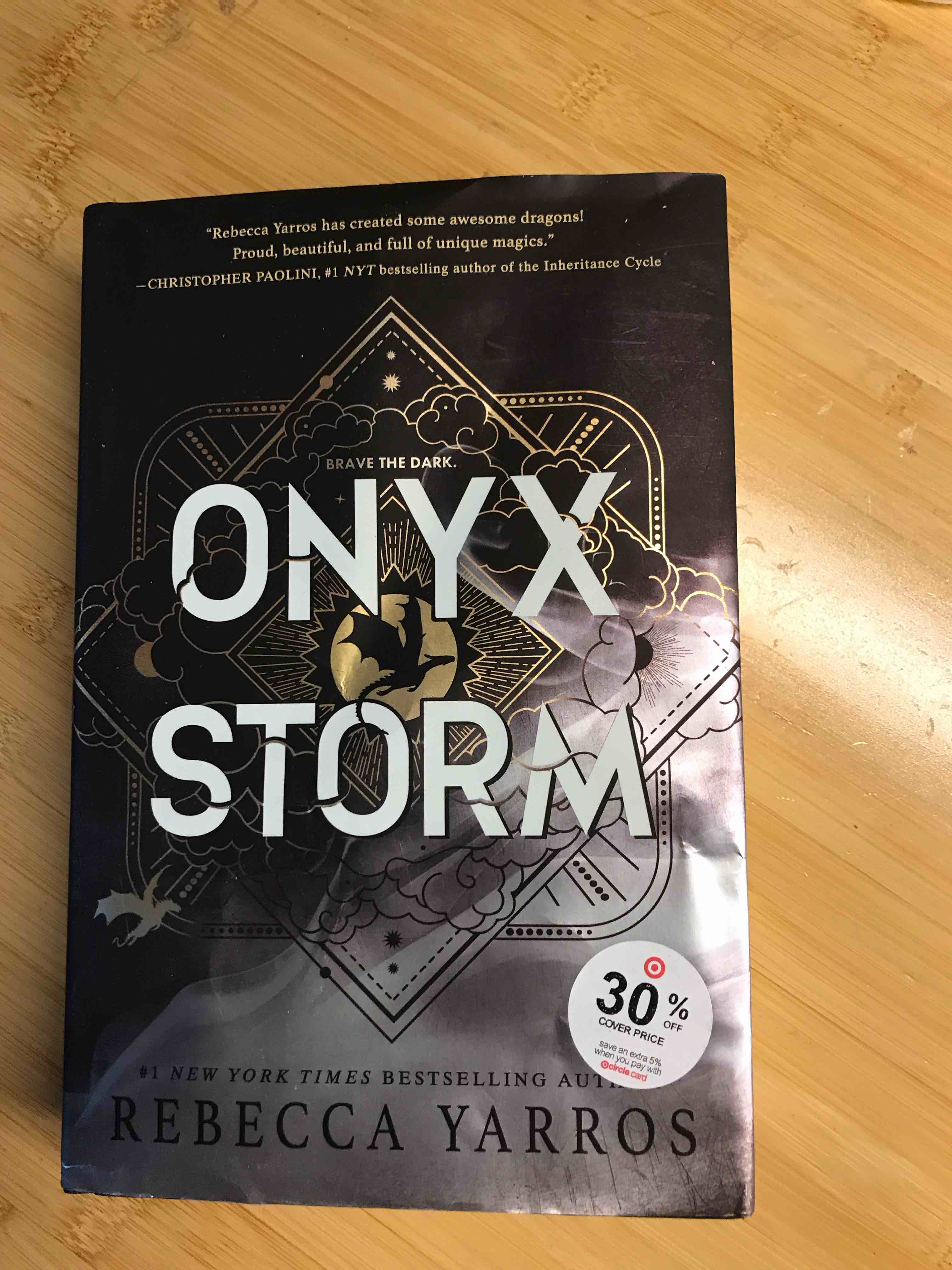 Condition photo showing New/Like New for Onyx Storm - by Rebecca Yarros (Hardcover)
