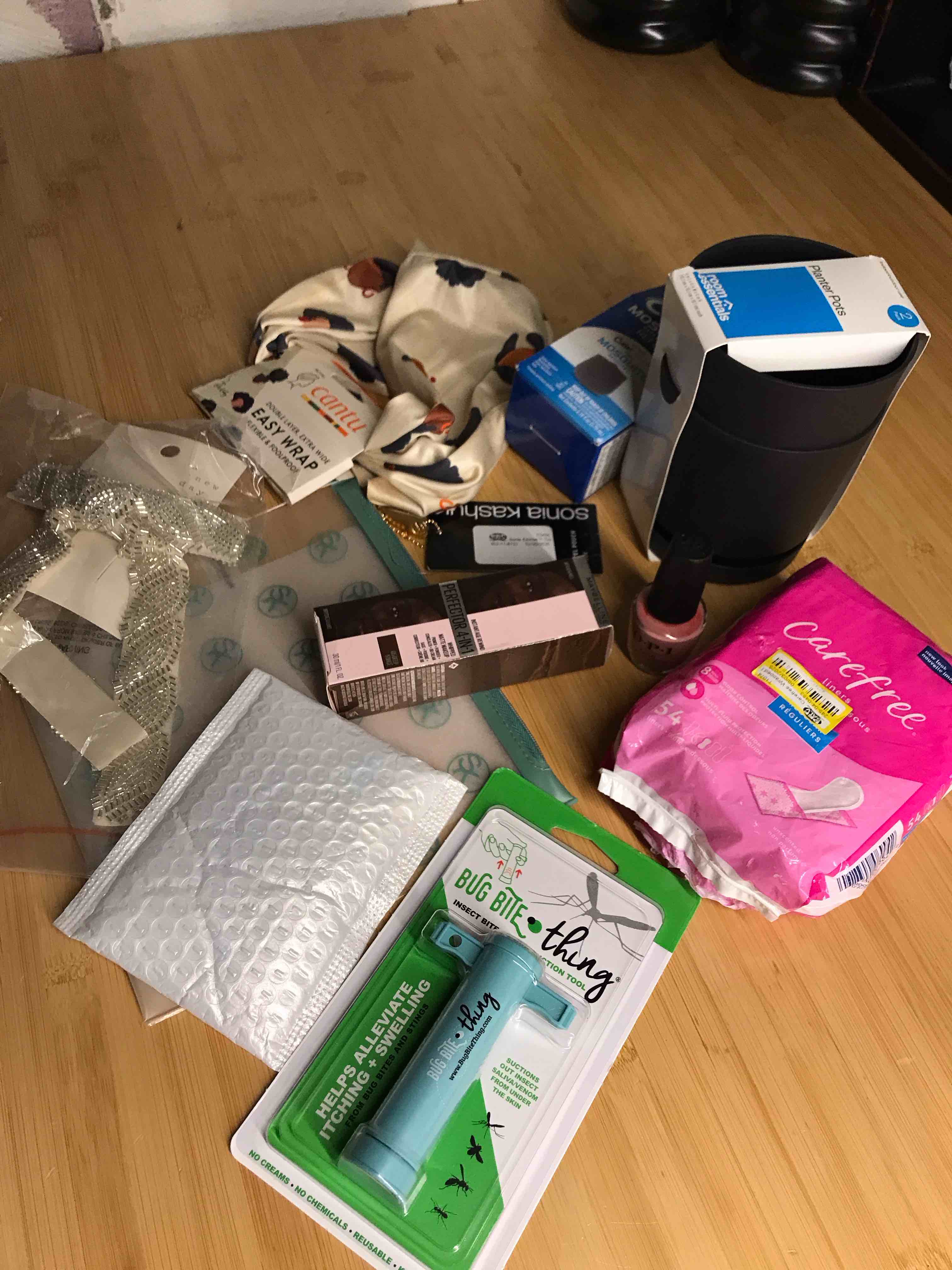 assorted beauty products
