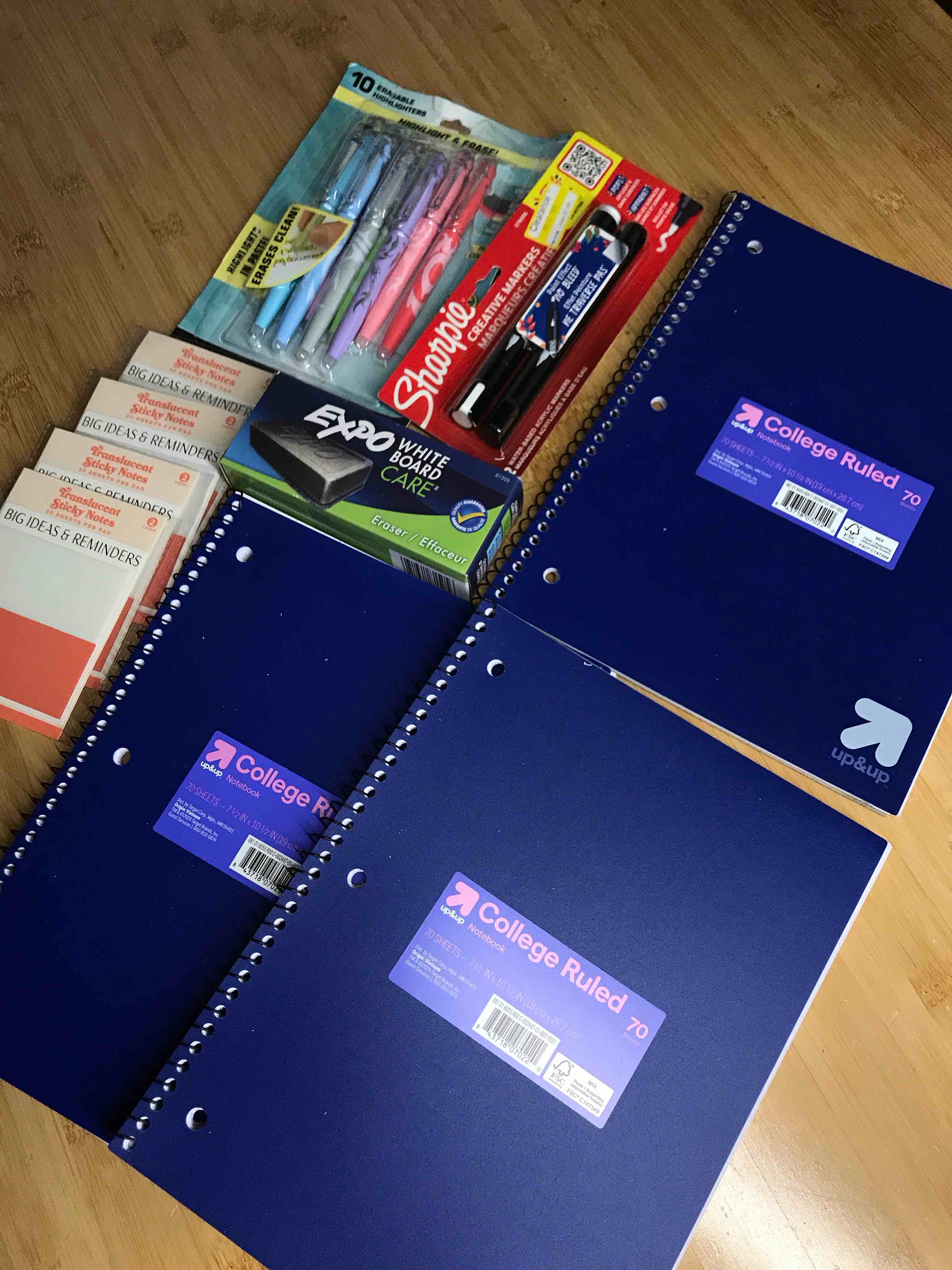 assorted office supplies