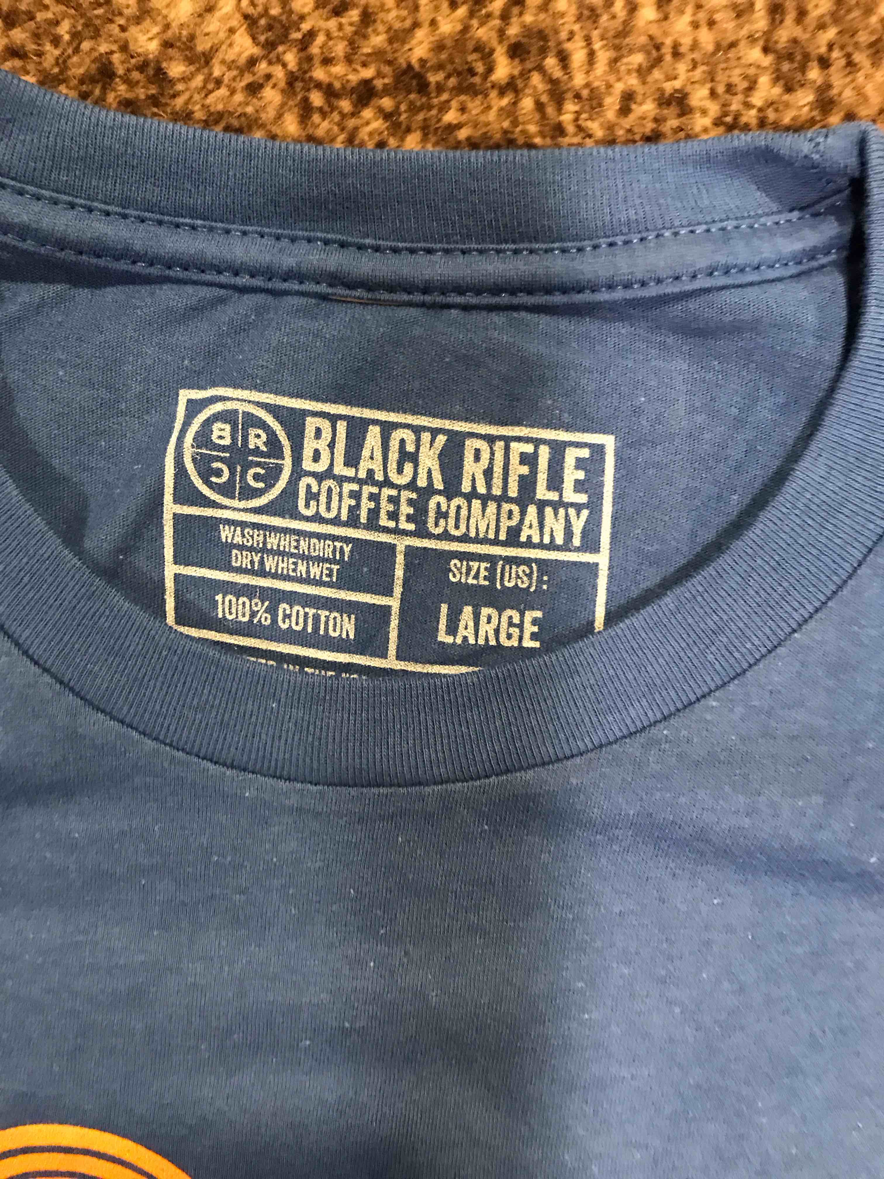 Condition photo showing New/Like New for Black Rifle Coffee Company T-Shirt Large
