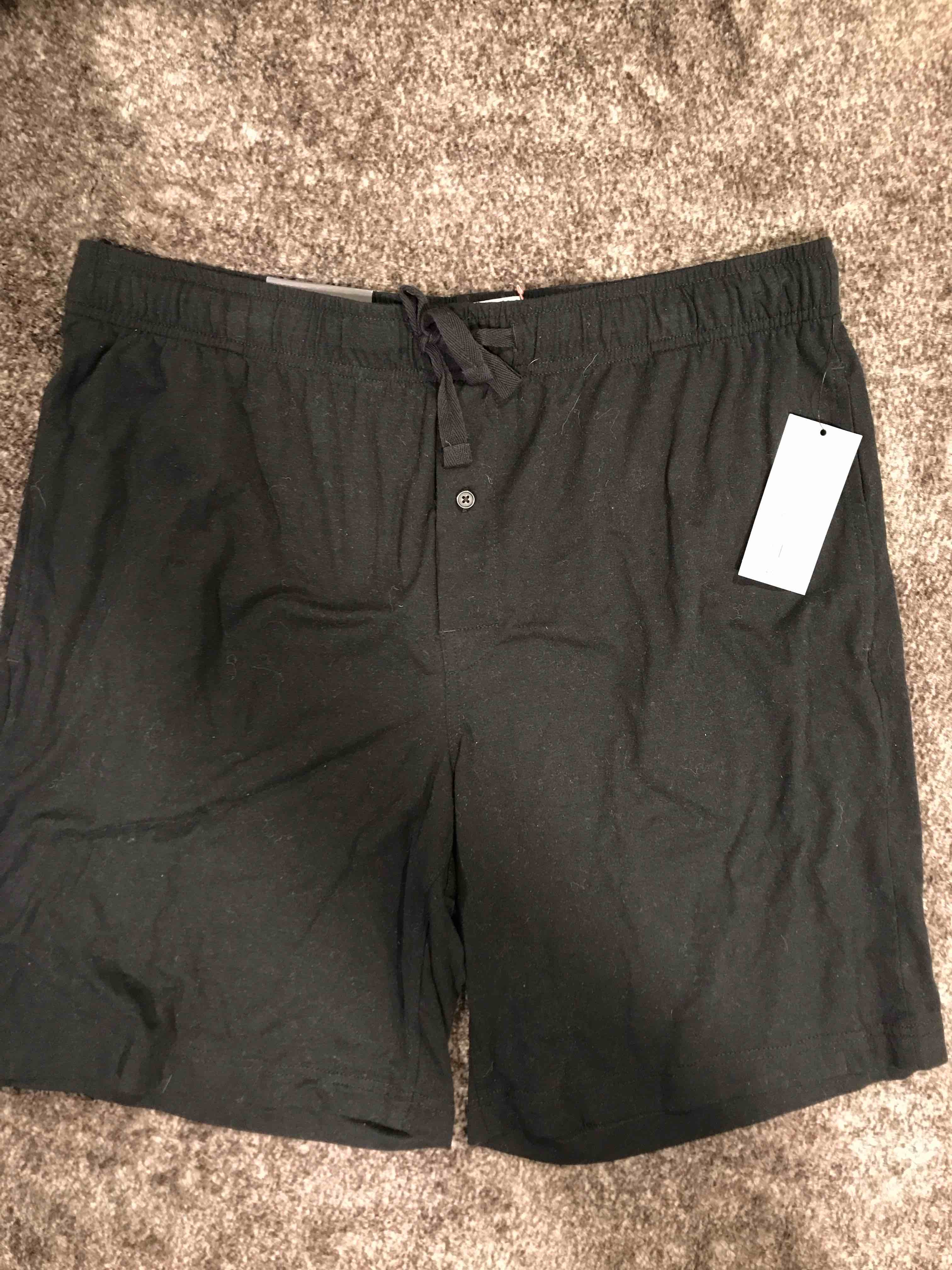 Condition photo showing New/Like New for Men's 9" Knit Pajama Shorts - Goodfellow & Co™ Black L