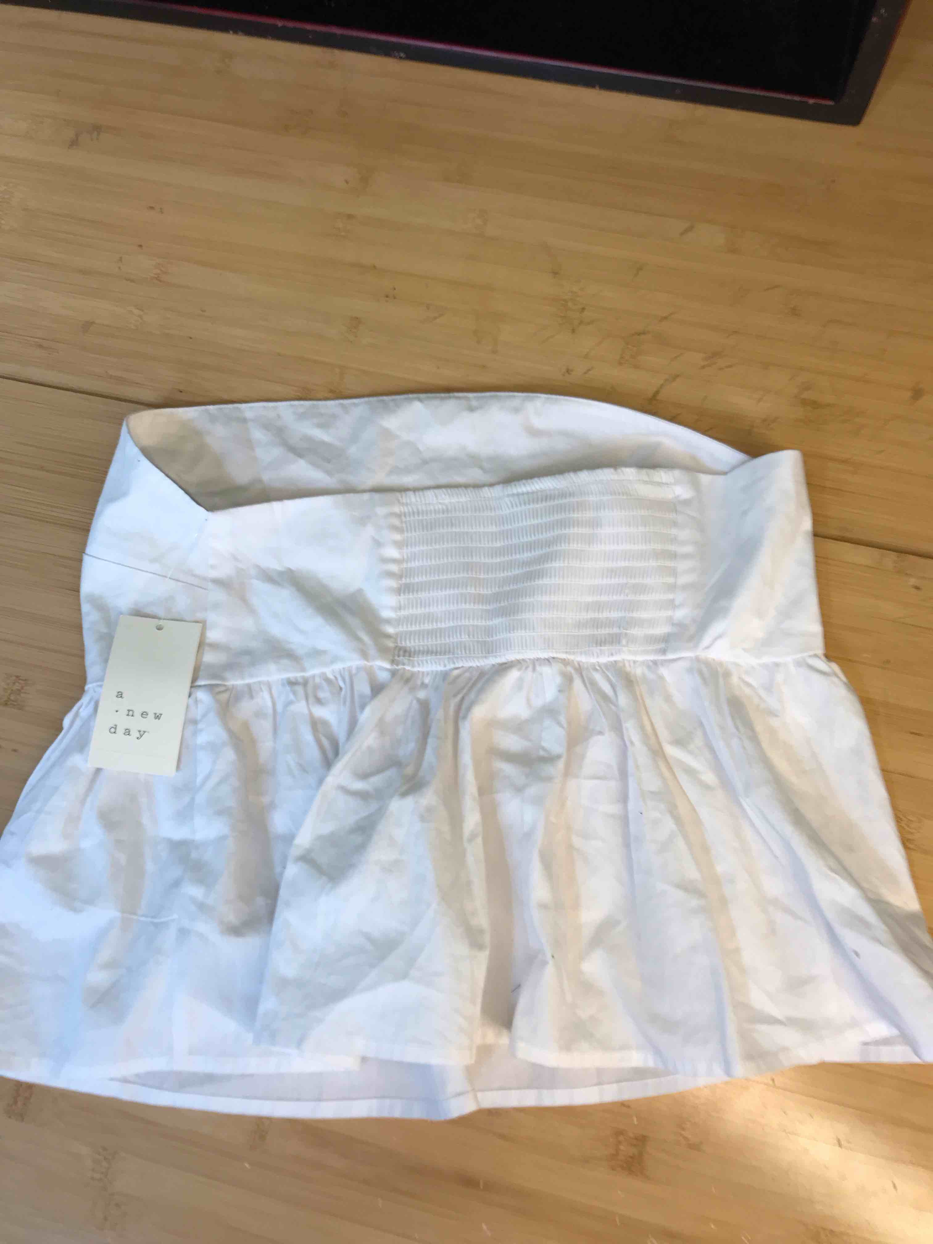 Condition photo showing New/Like New for Women's Babydoll Tube Top - A New Day™ White M