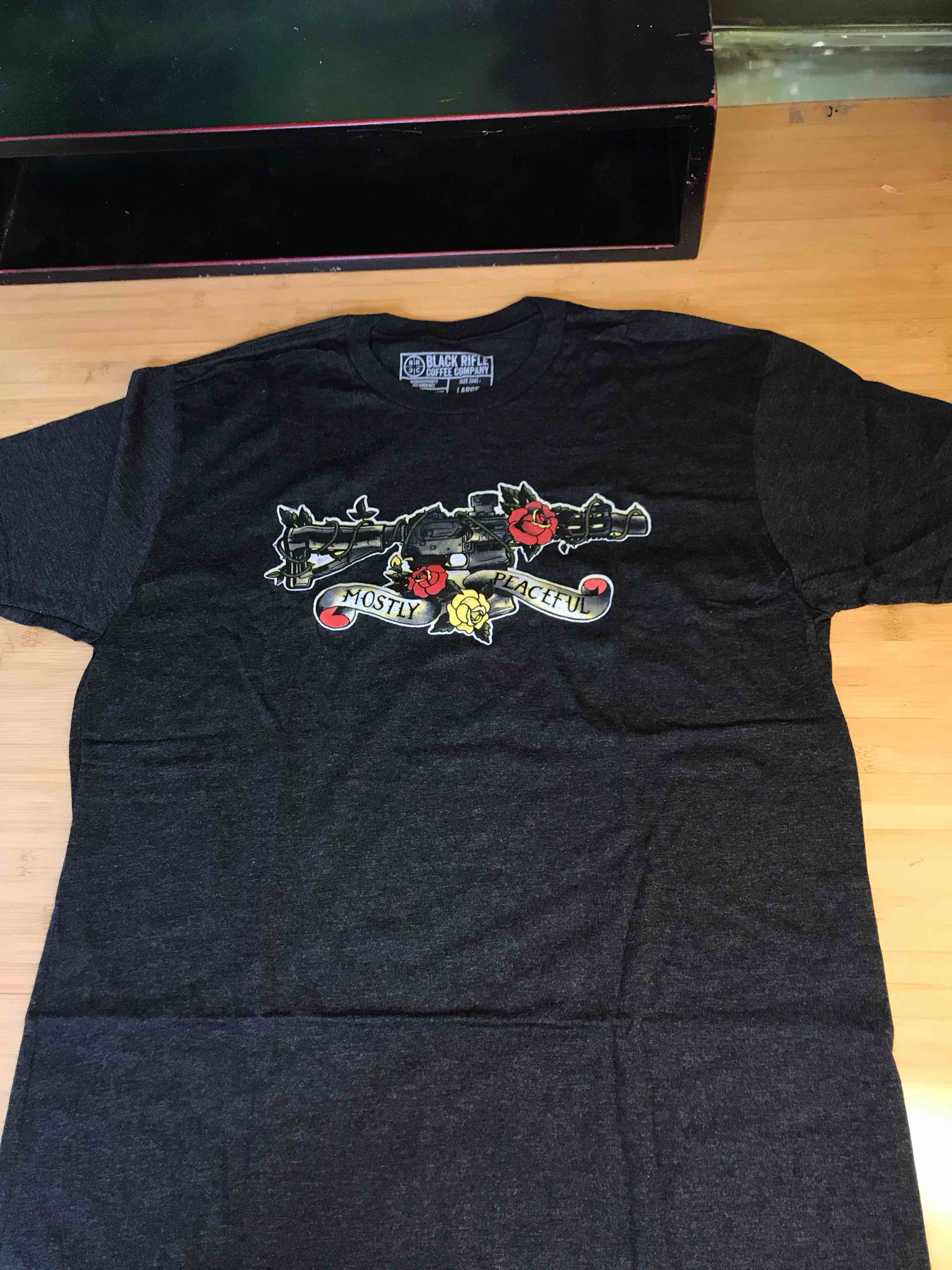 Condition photo showing New/Like New for Black Rifle Coffee Company Men’s T Shirt L