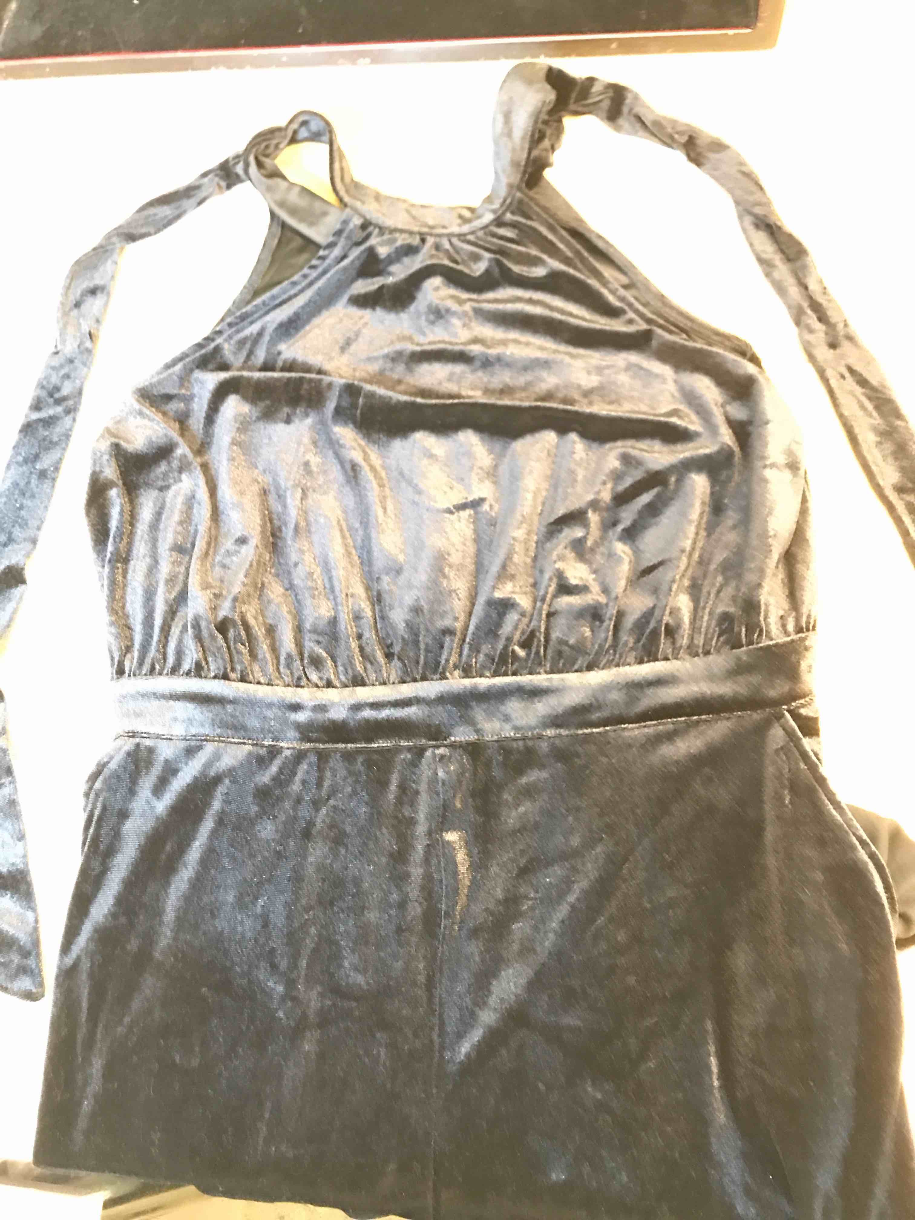 Condition photo showing New/Like New for Women's Velvet Jumpsuit - A New Day™ Black M