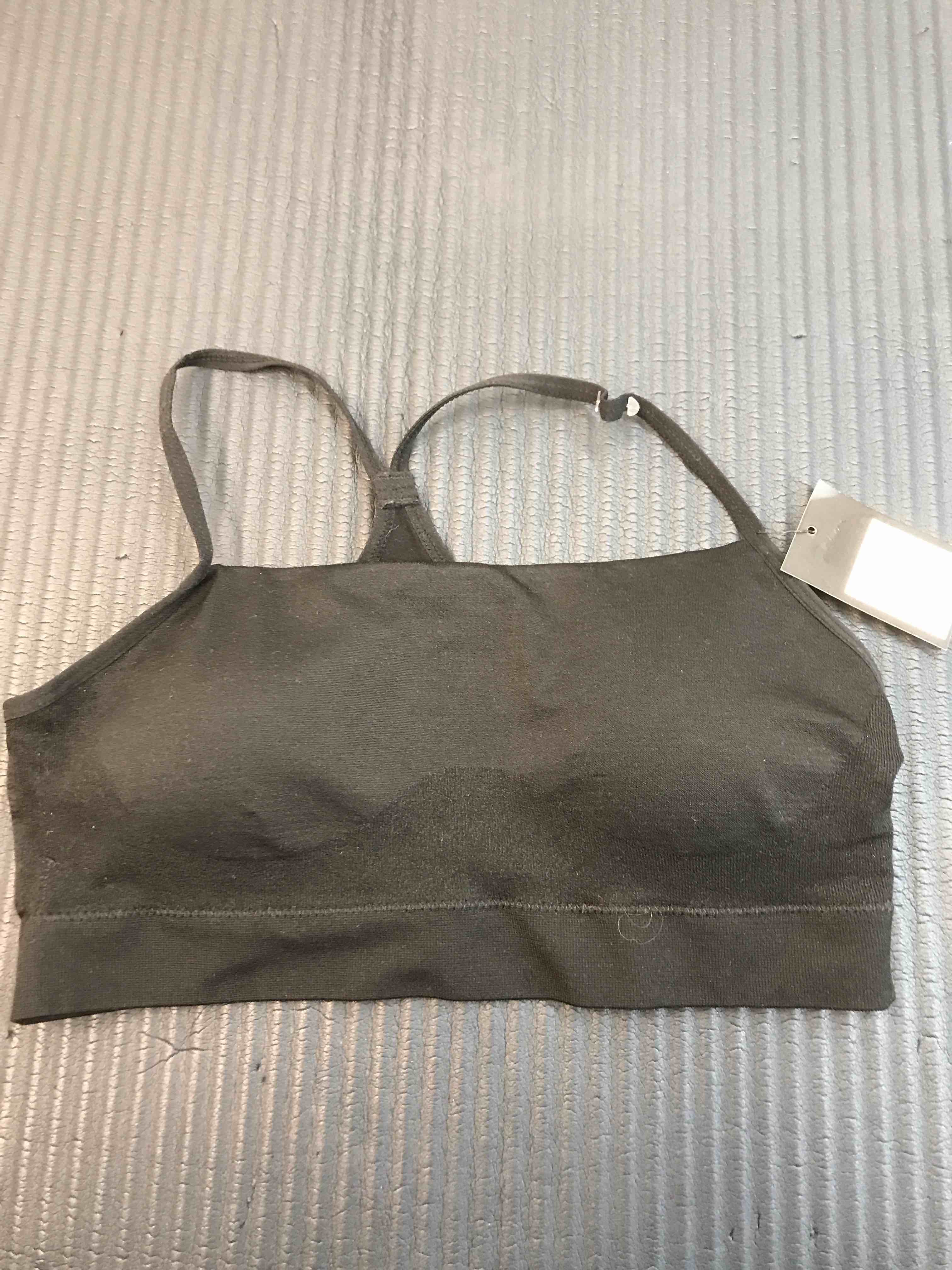 Condition photo showing New/Like New for Girls' Seamless T-Back Sports Bra - art class™ Black XL