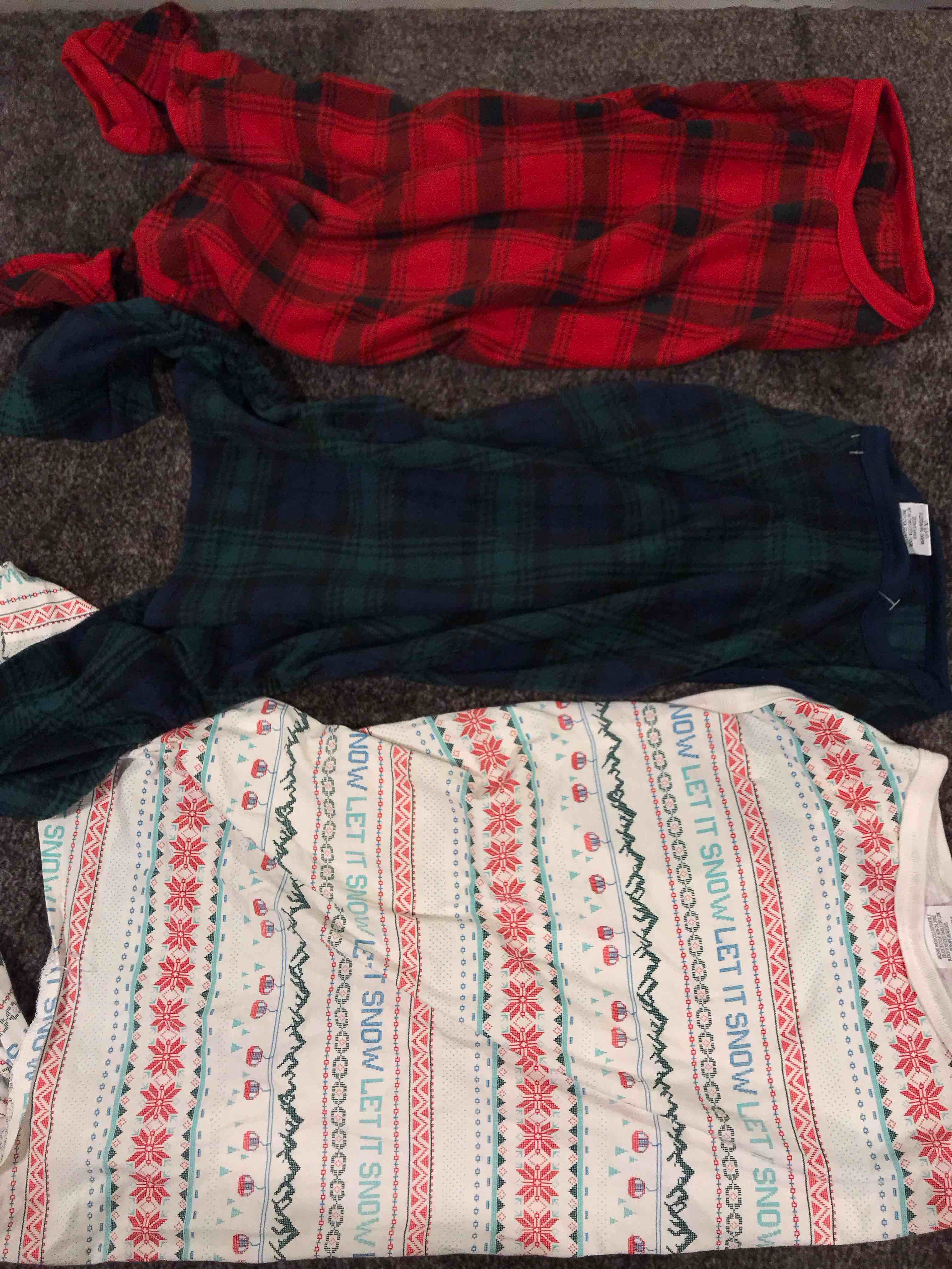 Condition photo showing New/Like New for Pet Christmas Pajamas Red Black Buffalo Plaid Jumpsuit Dog Cat Soft Winter Clothes Puppy Doggie Checkered Sweater Apparel (X-Large)