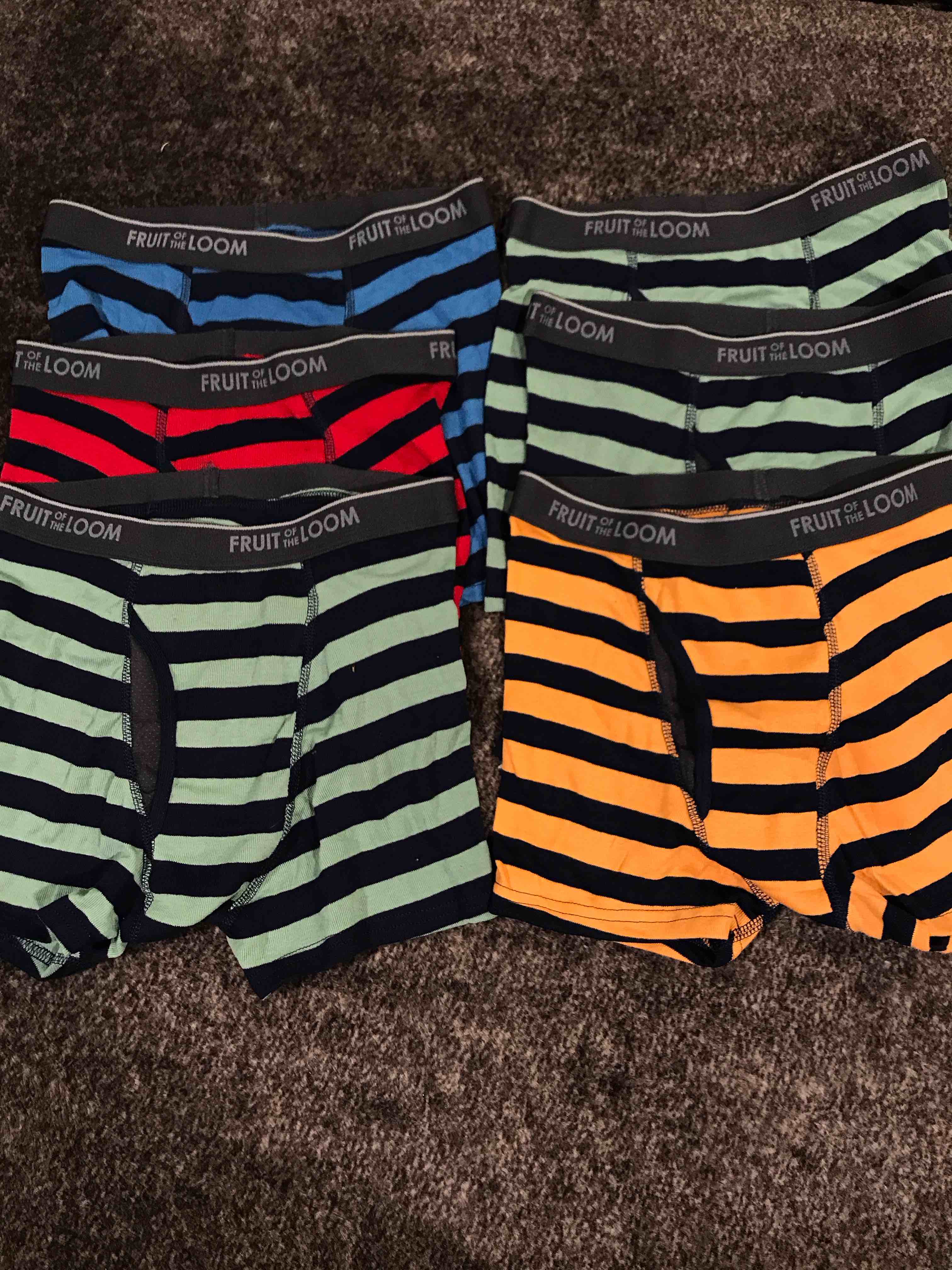 Condition photo showing New/Like New for Fruit of the Loom boys Boxer Briefs With Coolzone Fly 6 ok