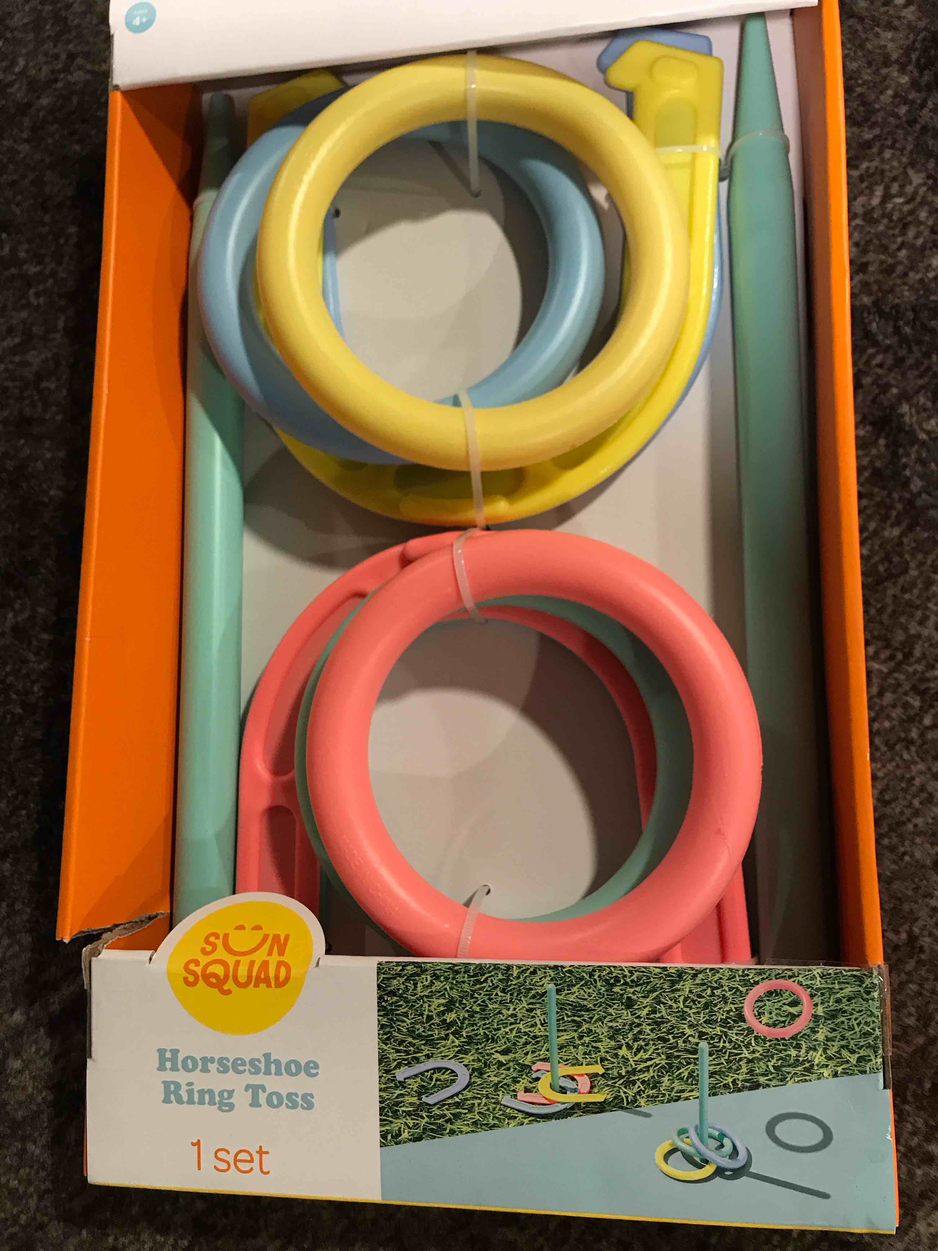 Condition photo showing New/Like New for 10pc Horseshoe Ring Toss Set - Sun Squad™: Toy Sports for Kids 4+