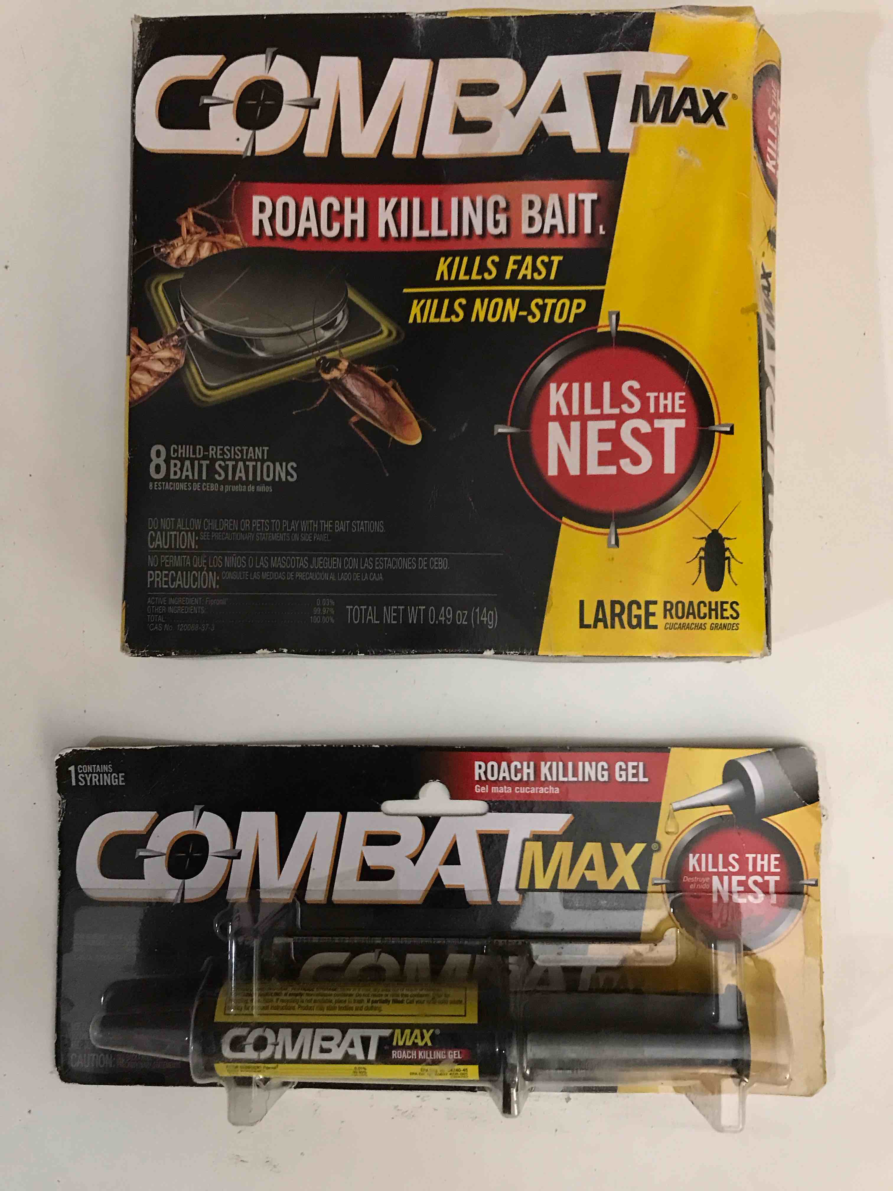 Condition photo showing New/Like New for Combat Max 12 Month Roach Killing Bait, Small Roach Bait Station, Child-Resistant, 18 Count