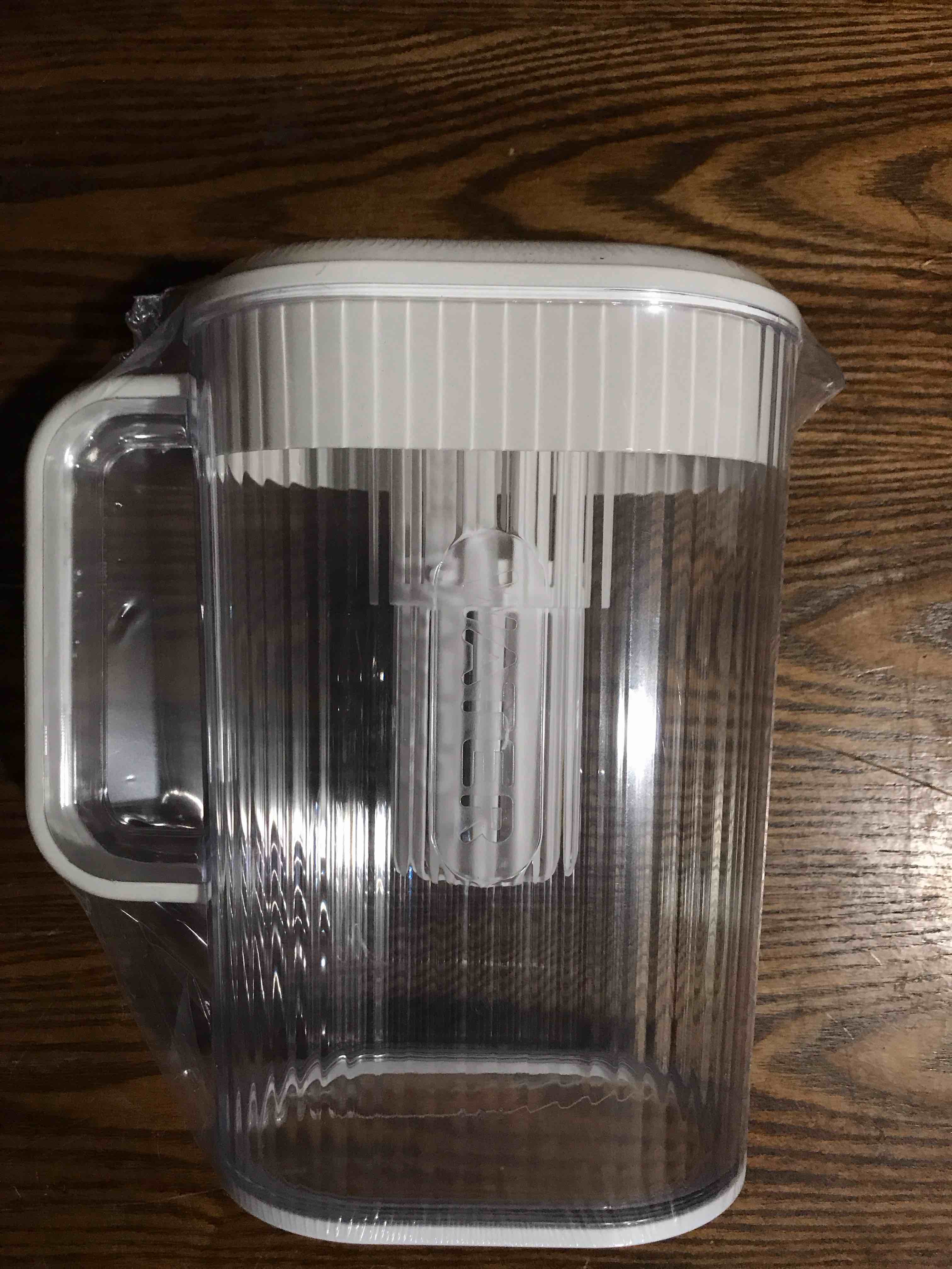 Condition photo showing New/Like New for Kabnic 1.5 Gal Water Pitcher, Large Capacity Pitcher with Lid, Waterproof Plastic Pitcher for Beverage, Coffee, Juice, Sun Tea, White