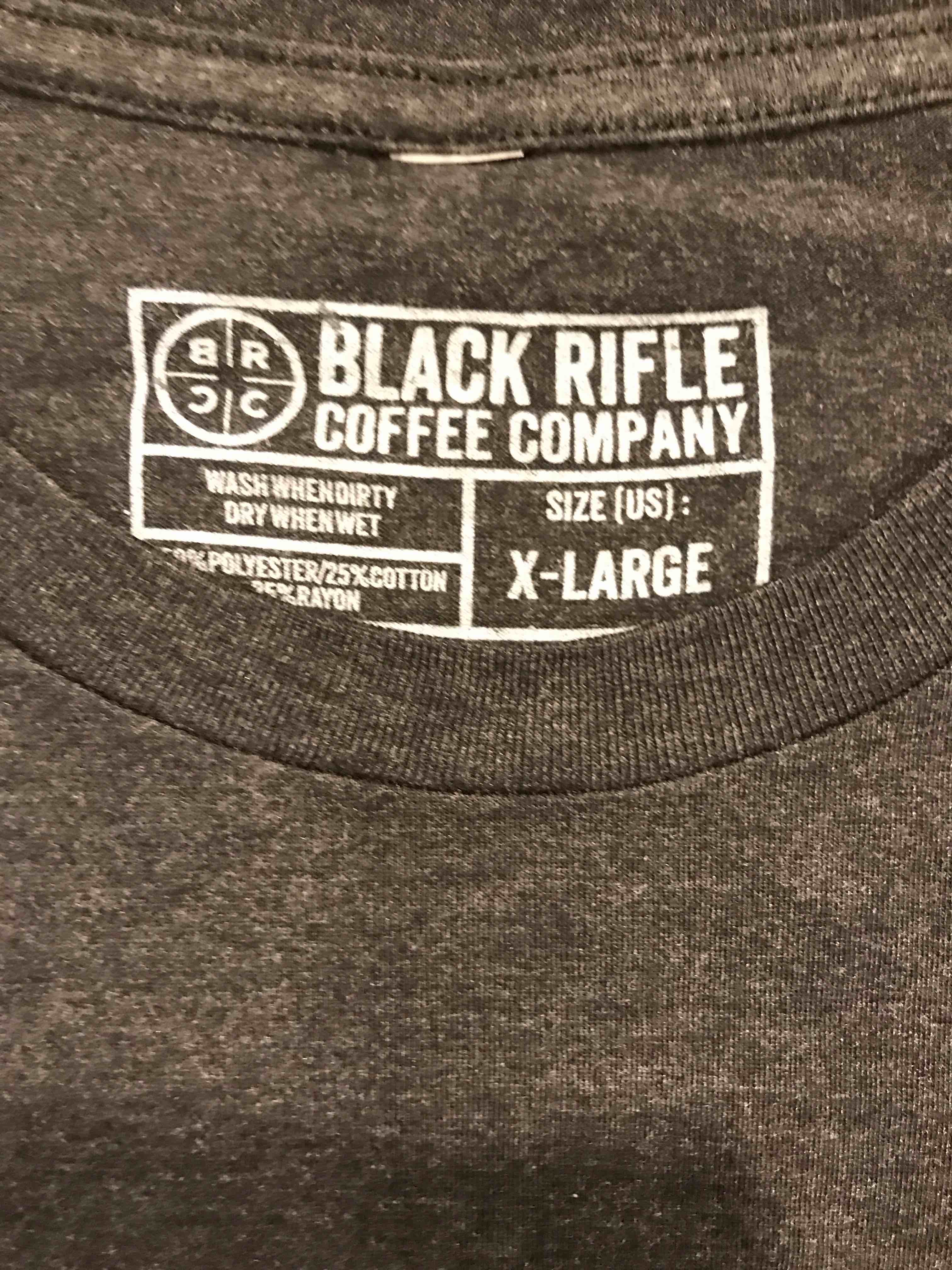 Condition photo showing New/Like New for Black Rifle Coffee Company Men’s T-Shirt XL