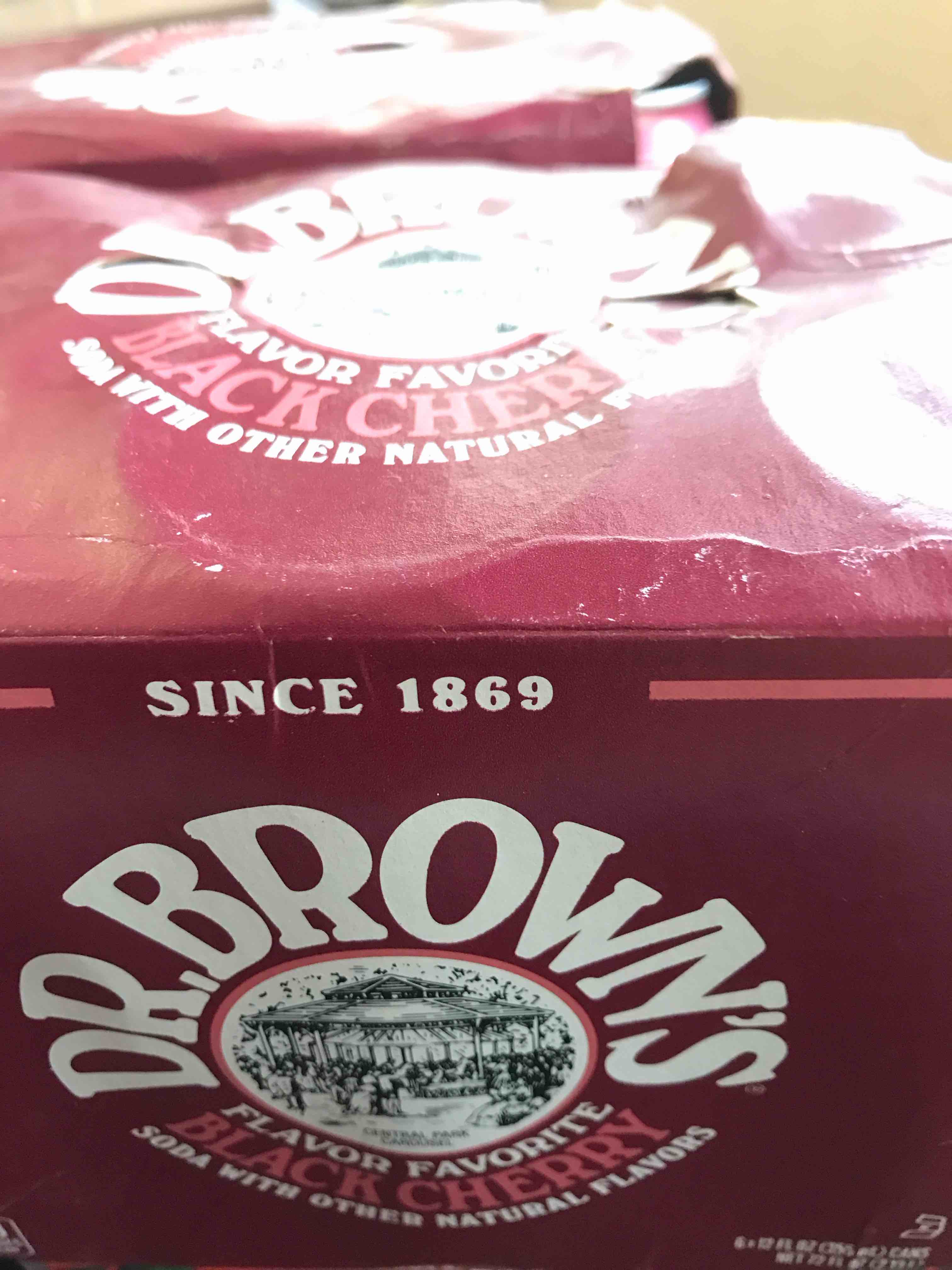 Condition photo showing Good Condition for Dr. Brown's Soda Black Cherry Bottles - 6pk/12 fl oz