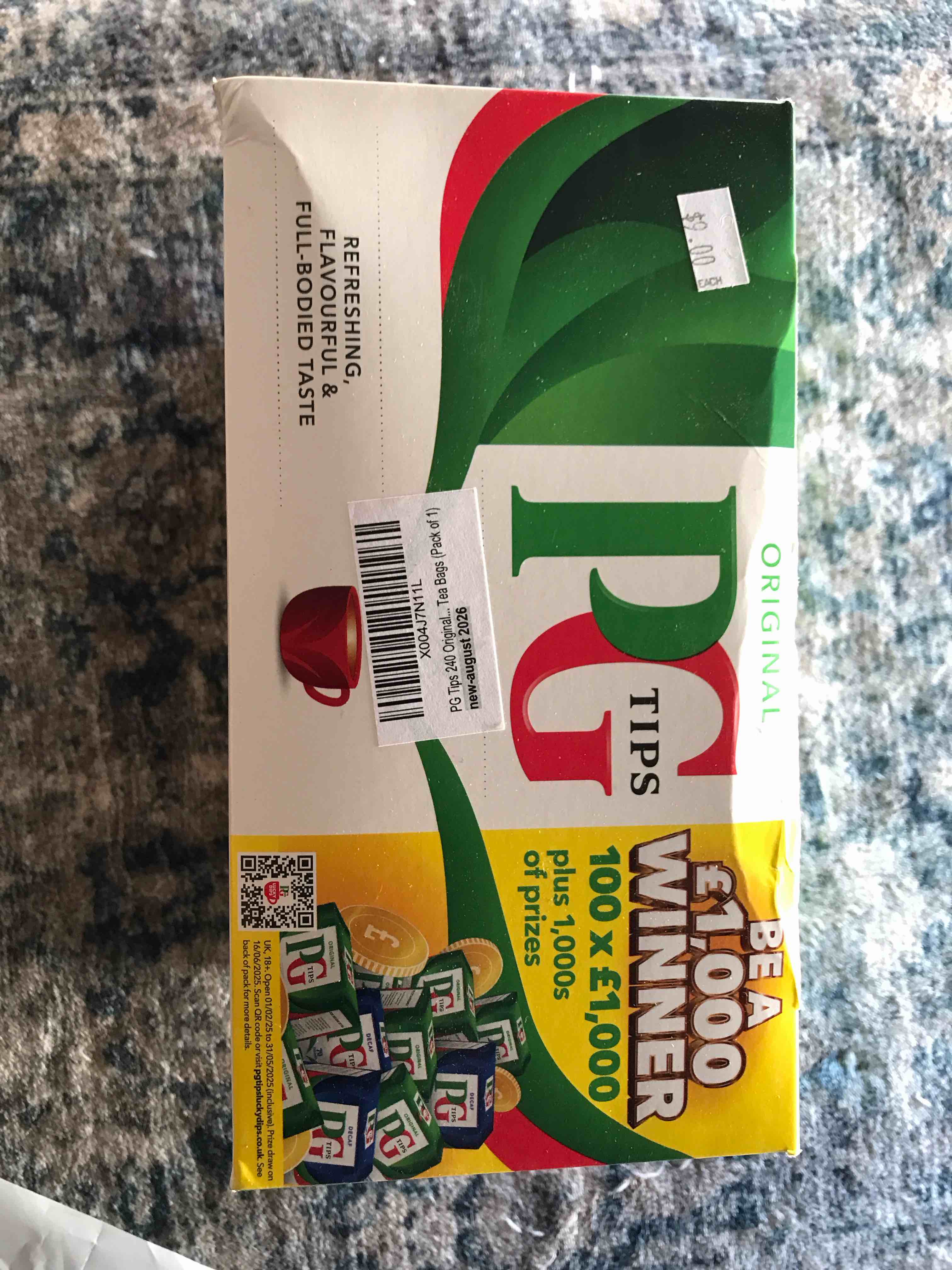 Condition photo showing New/Like New for PG Tips Black Tea Non-Pyramid Tea Bags - 240 Count