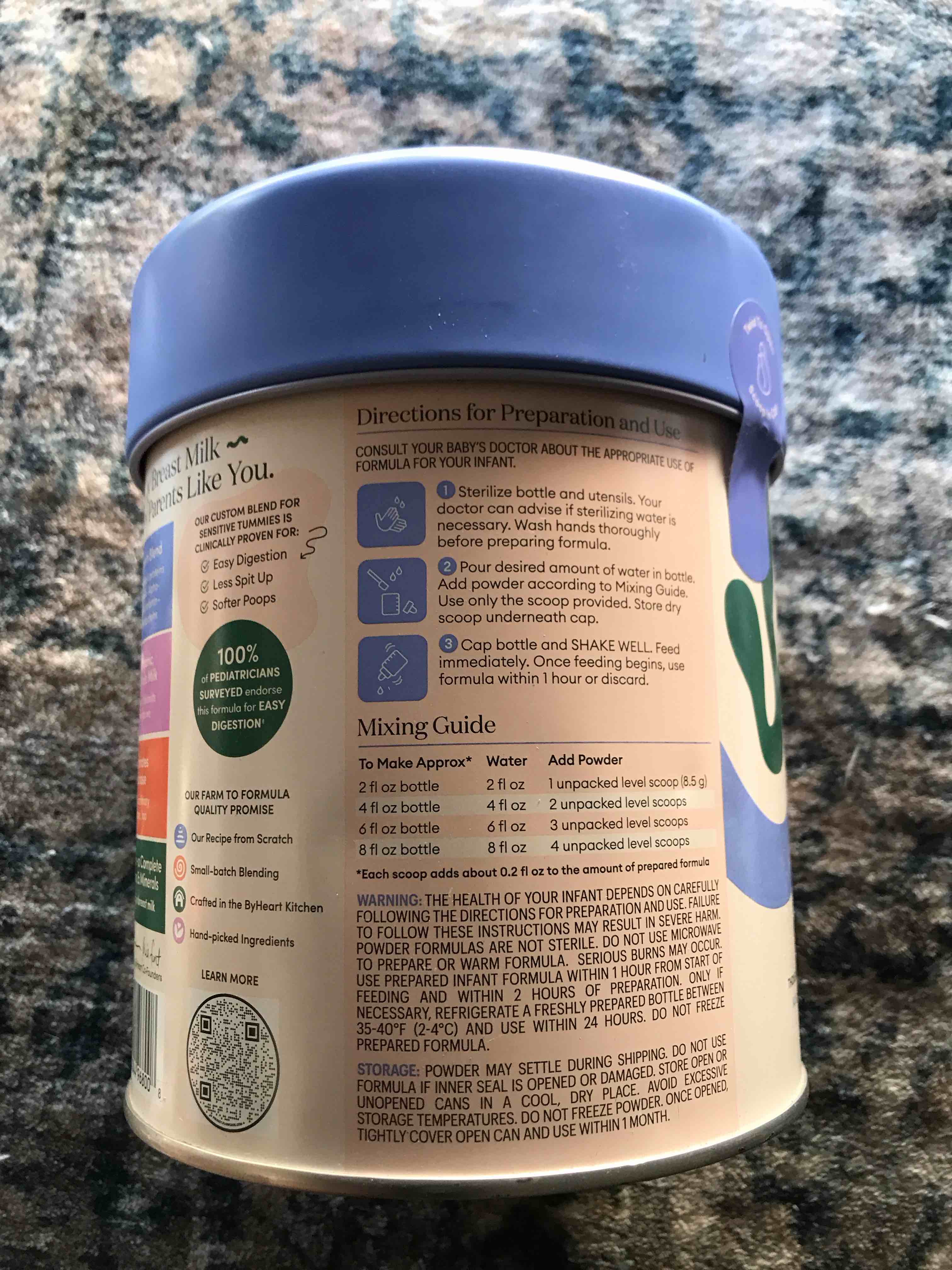 Condition photo showing New/Like New for ByHeart Whole Nutrition Infant Powder Formula—Made with Only Organic, Grass-Fed Whole Milk, Not Skim - 24oz