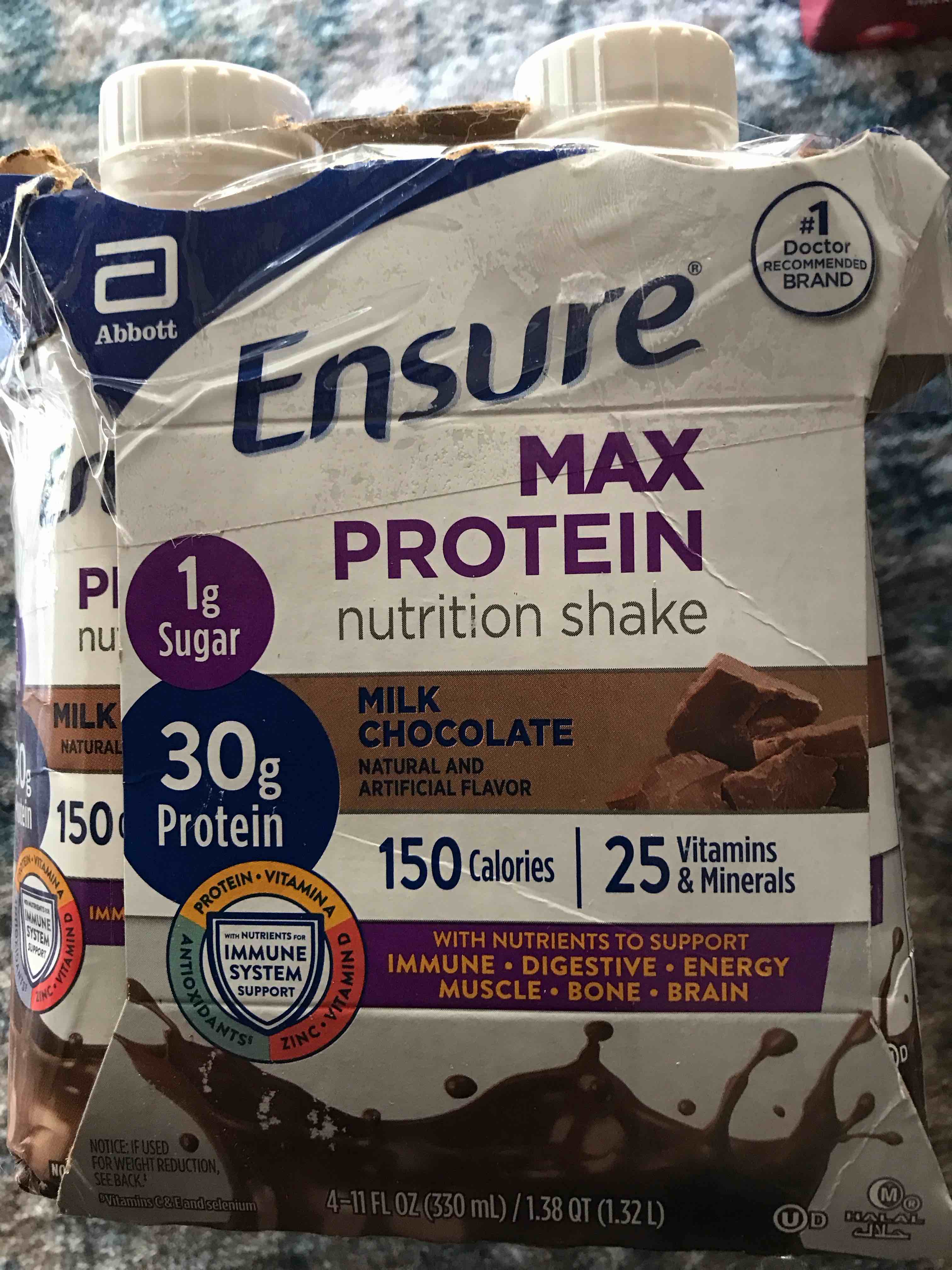 Condition photo showing New/Like New for Ensure Max Protein Shake  30g Protein  Milk Chocolate  11 fl oz  4 Pack