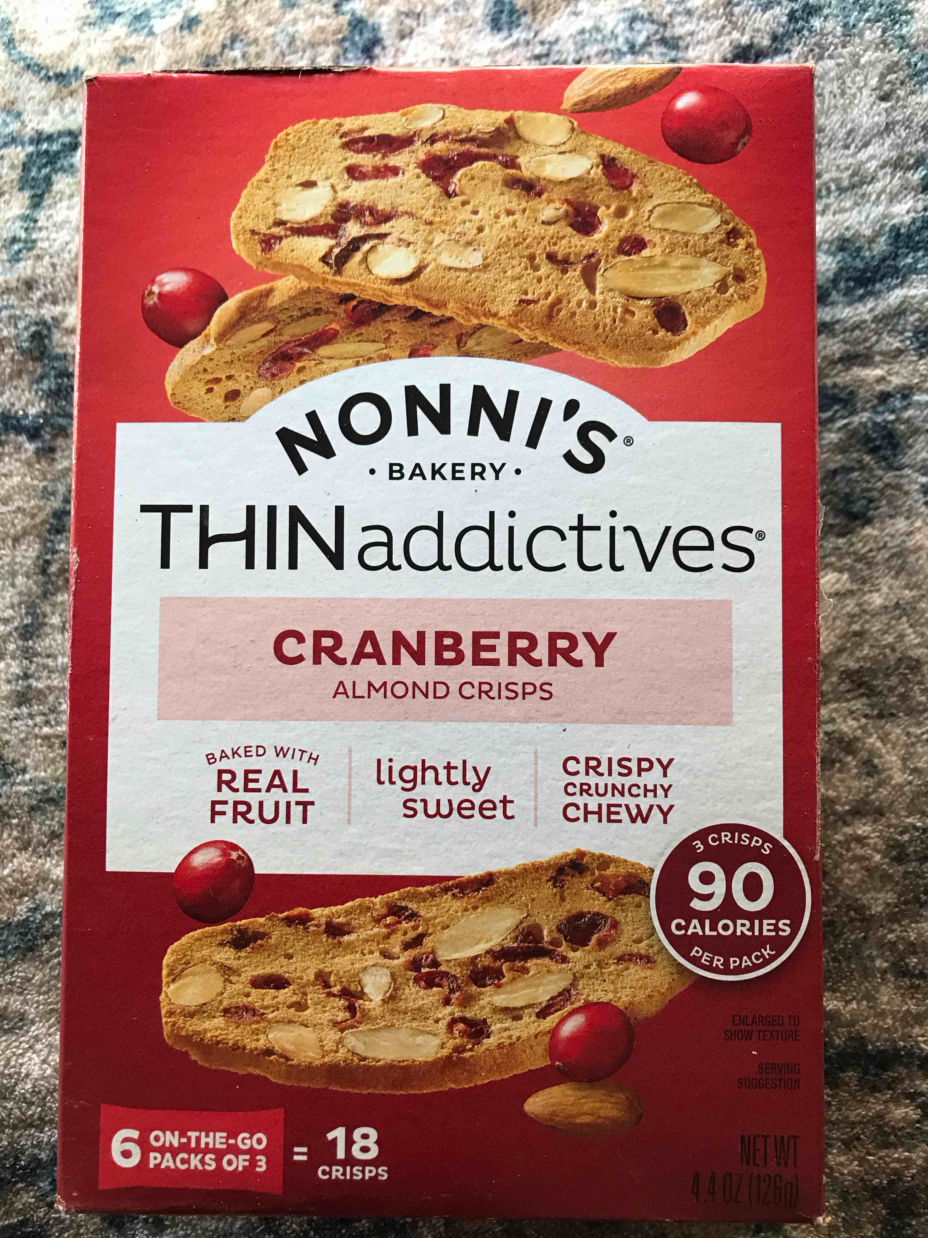 Condition photo showing New/Like New for CRANBERRY ALMOND THIN COOKIES, CRANBERRY