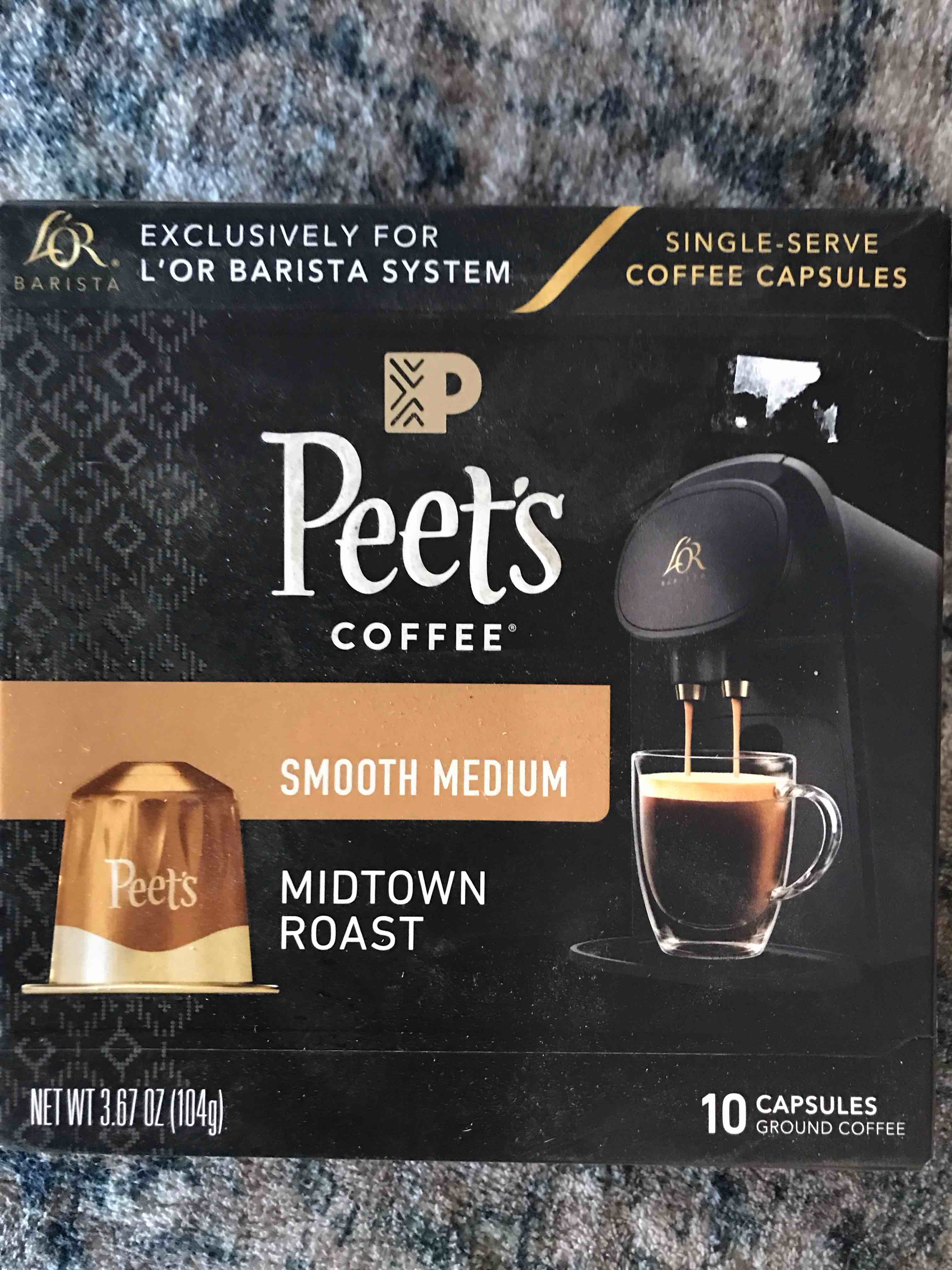 Condition photo showing Good Condition for L'OR Barista Coffee Pods, 30 Count Peet's Berkeley, Single-Serve Aluminum Capsules Compatible with the L'OR BARISTA System& *Nespresso Original Machines, 50 Count (Pack of 5)