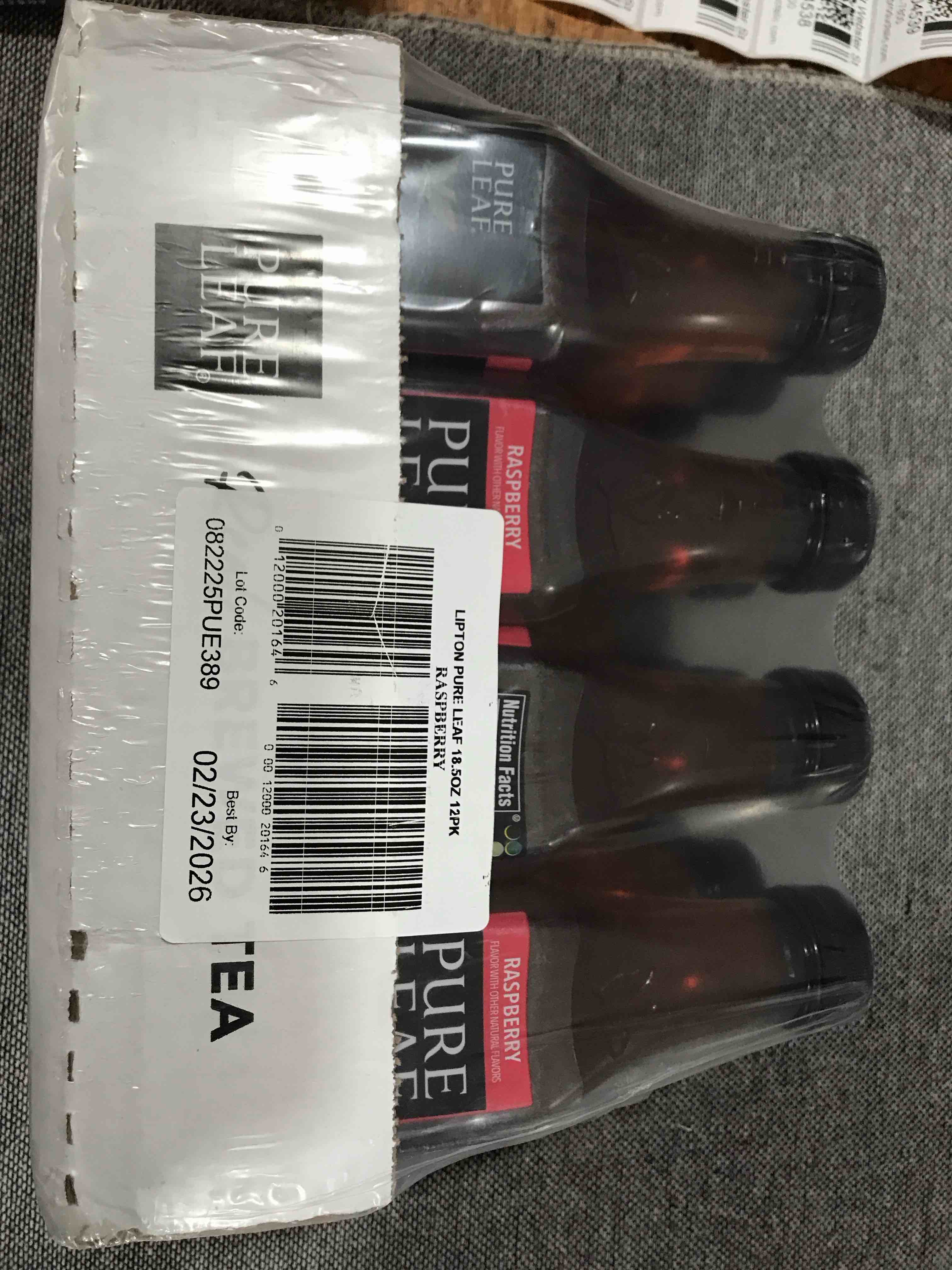 Condition photo showing Good Condition for Lipton Pure Leaf Raspberry Iced Tea  Bottled Tea Drink  18.5 fl oz  12 Pack Bottles