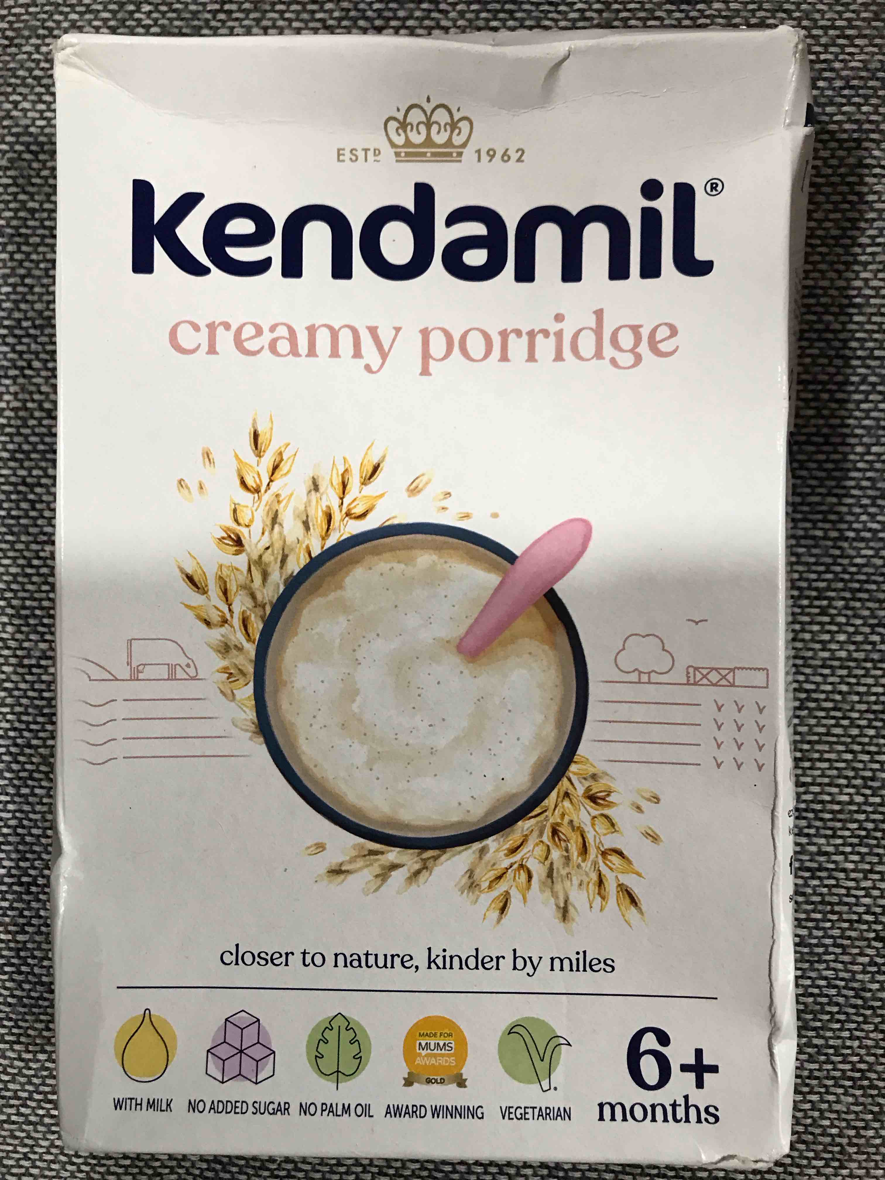 Condition photo showing Good Condition for Porridge Oatmeal – Kendamil USA