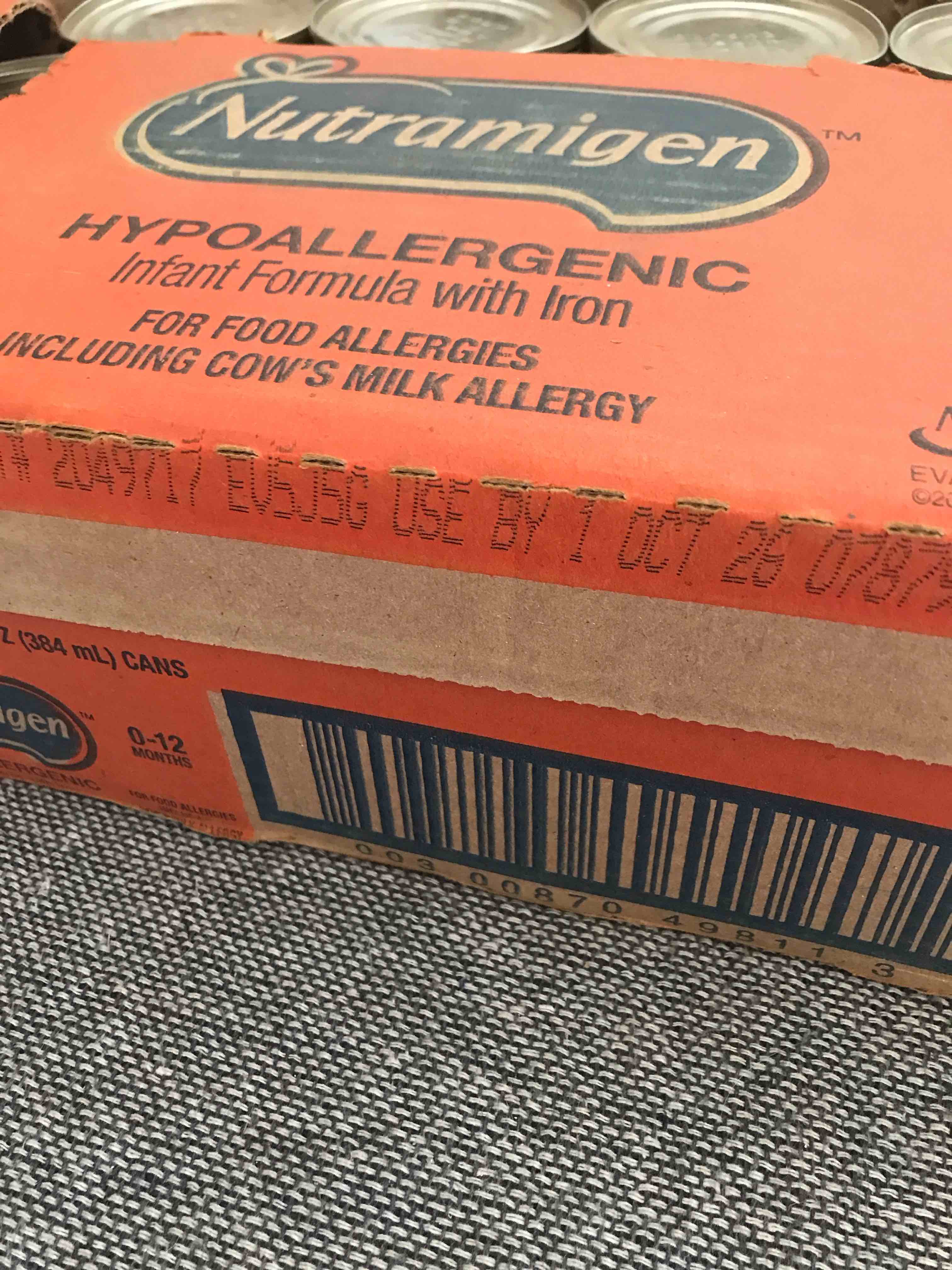 Condition photo showing Good Condition for Nutramigen Hypoallergenic Infant Formula for Cow's Milk Allergy - Concentrate, 13 fl oz Can (12 Pack)