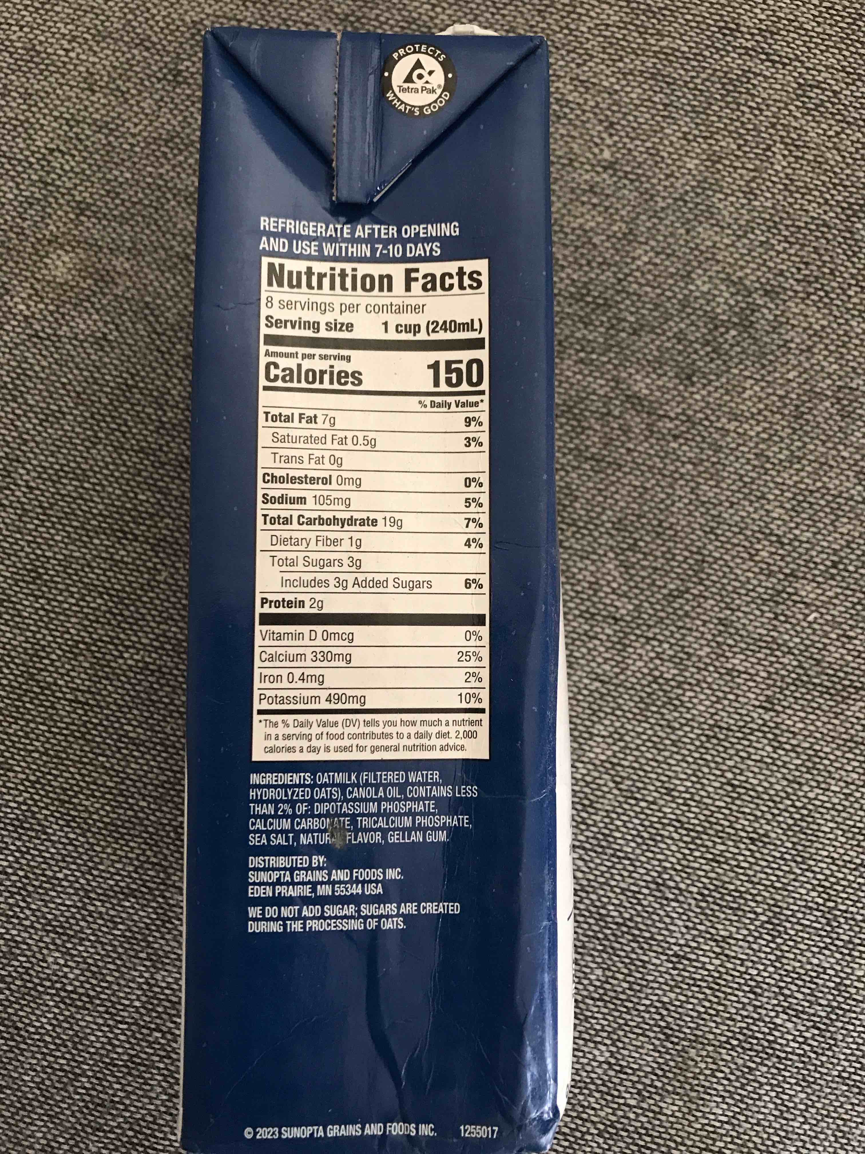 Condition photo showing Good Condition for Dream Oat Milk Barista 64 FL oz 2(QT)