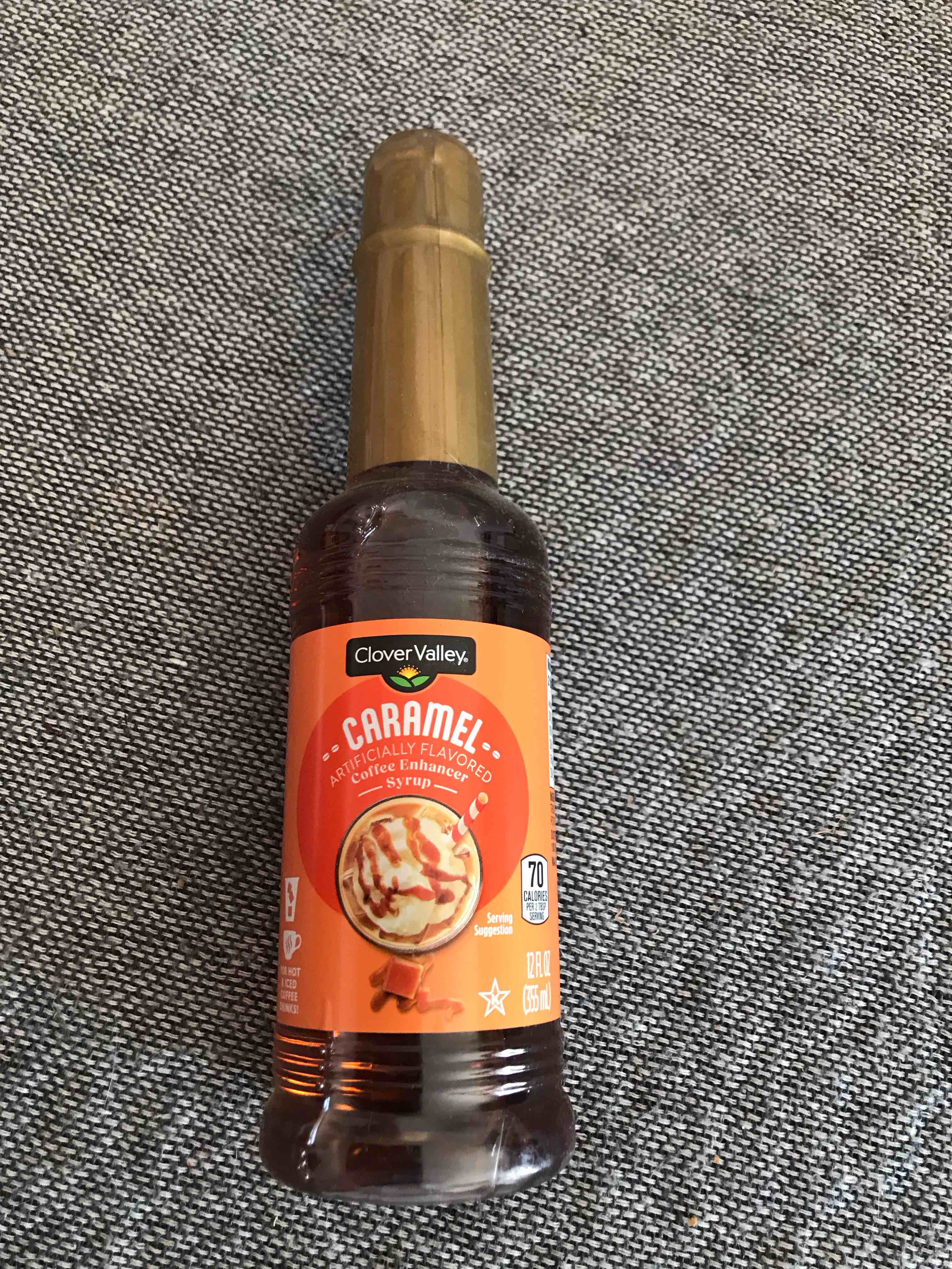 Clover Valley Caramel Coffee Enhancer Syrup 12 Fl Oz