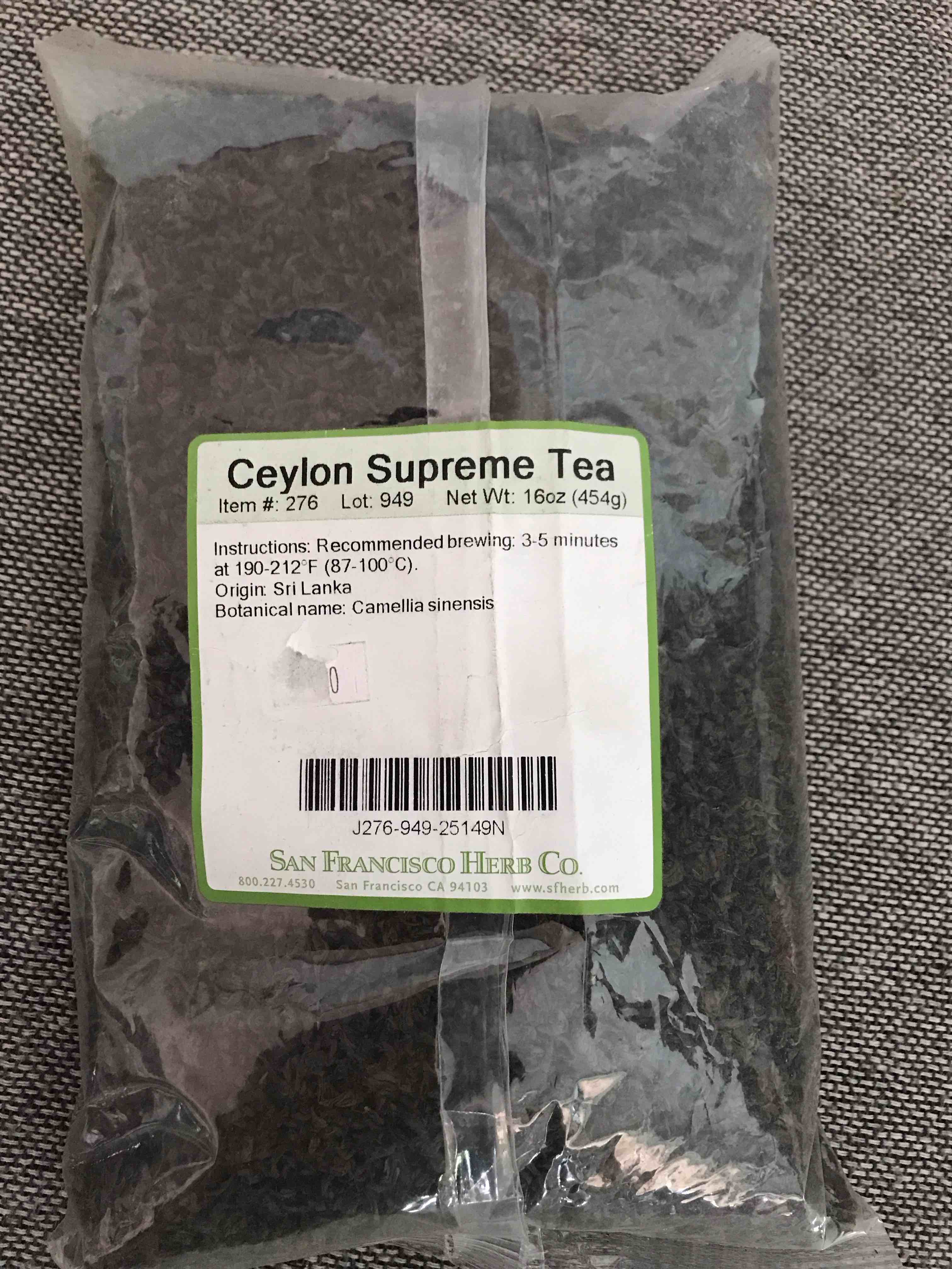 San Francisco Herb Co. Ceylon Loose Tea 16oz