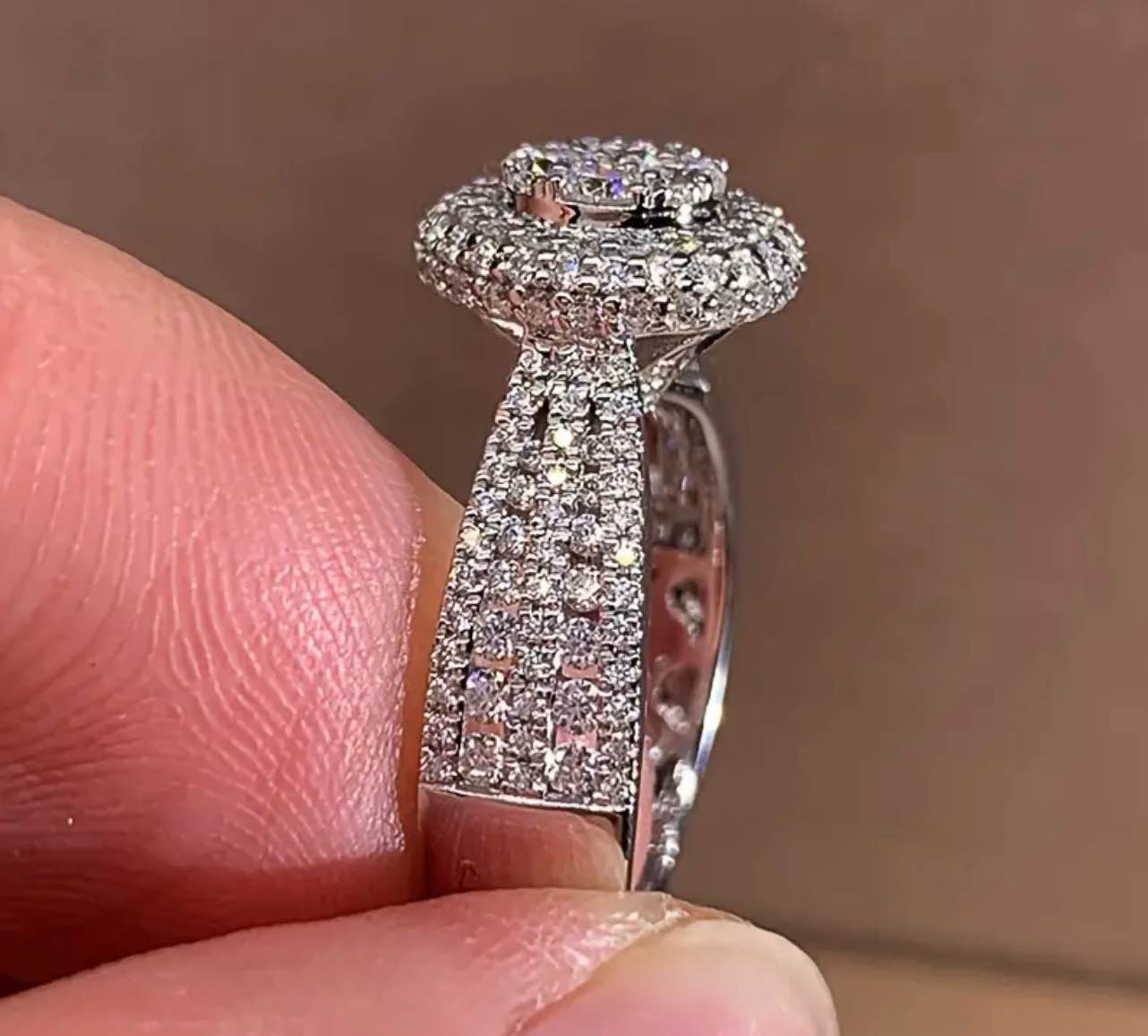 Beautiful 925 Silver Citrine Ring Sz 7