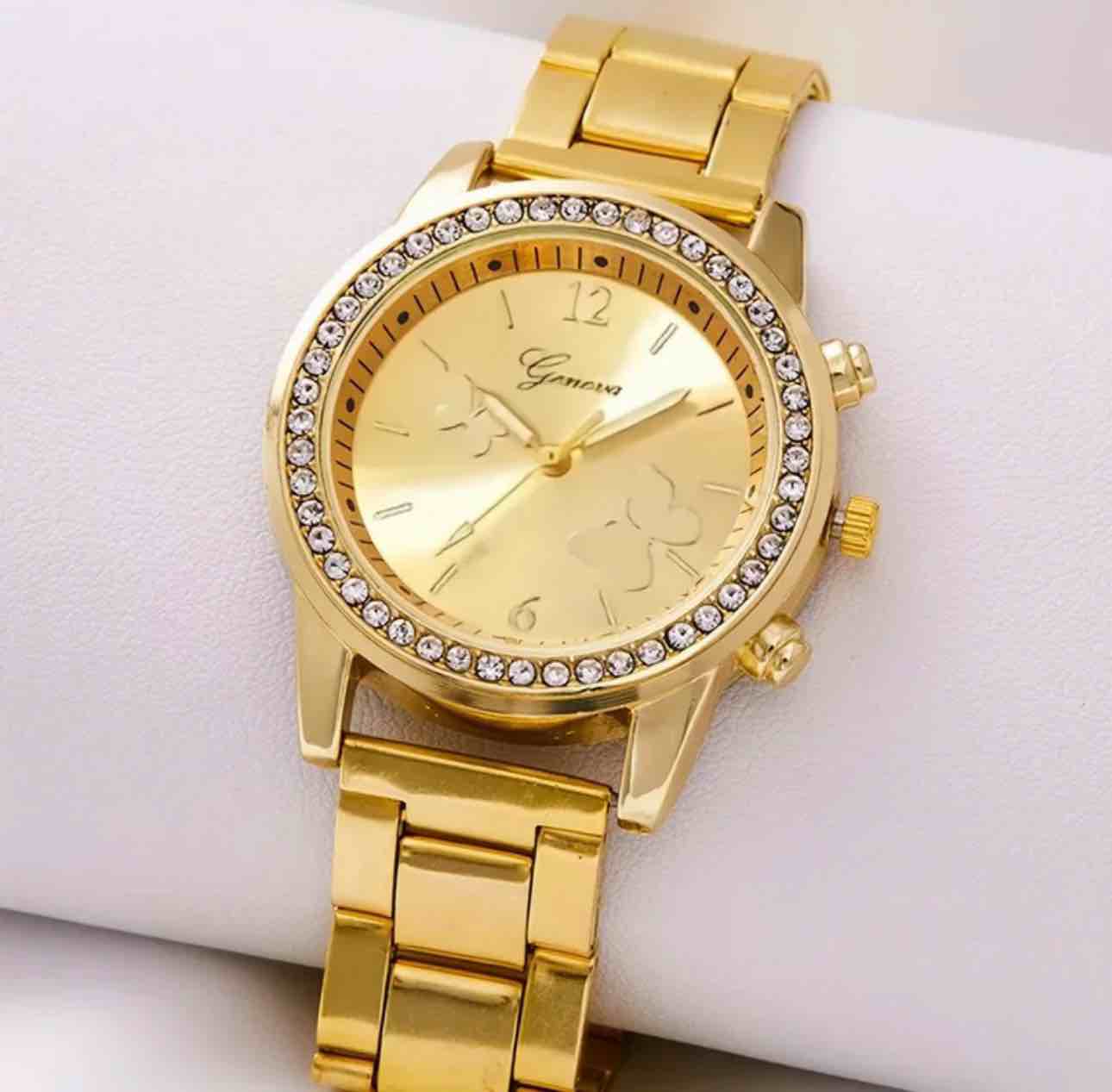 Classic Luxury Gold/Diamond Face Women’s Watch
