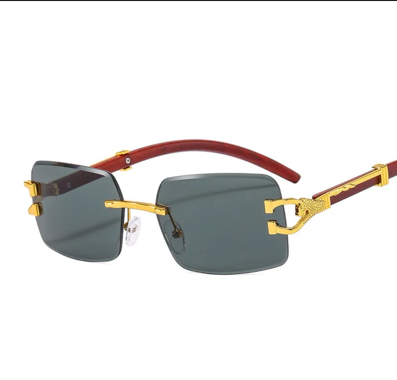 Designer Brown and Gold trim sunglasses 