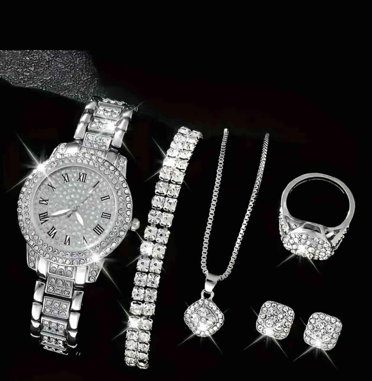 5 Piece 925 Silver Plated Set
