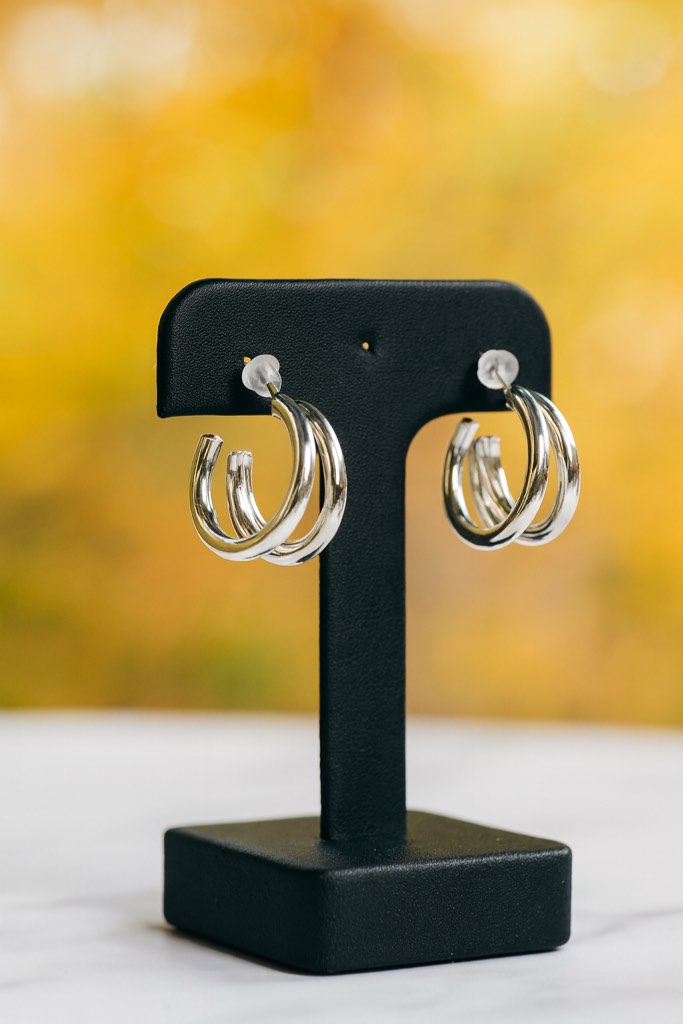 Elegant 925 silver plated earrings 