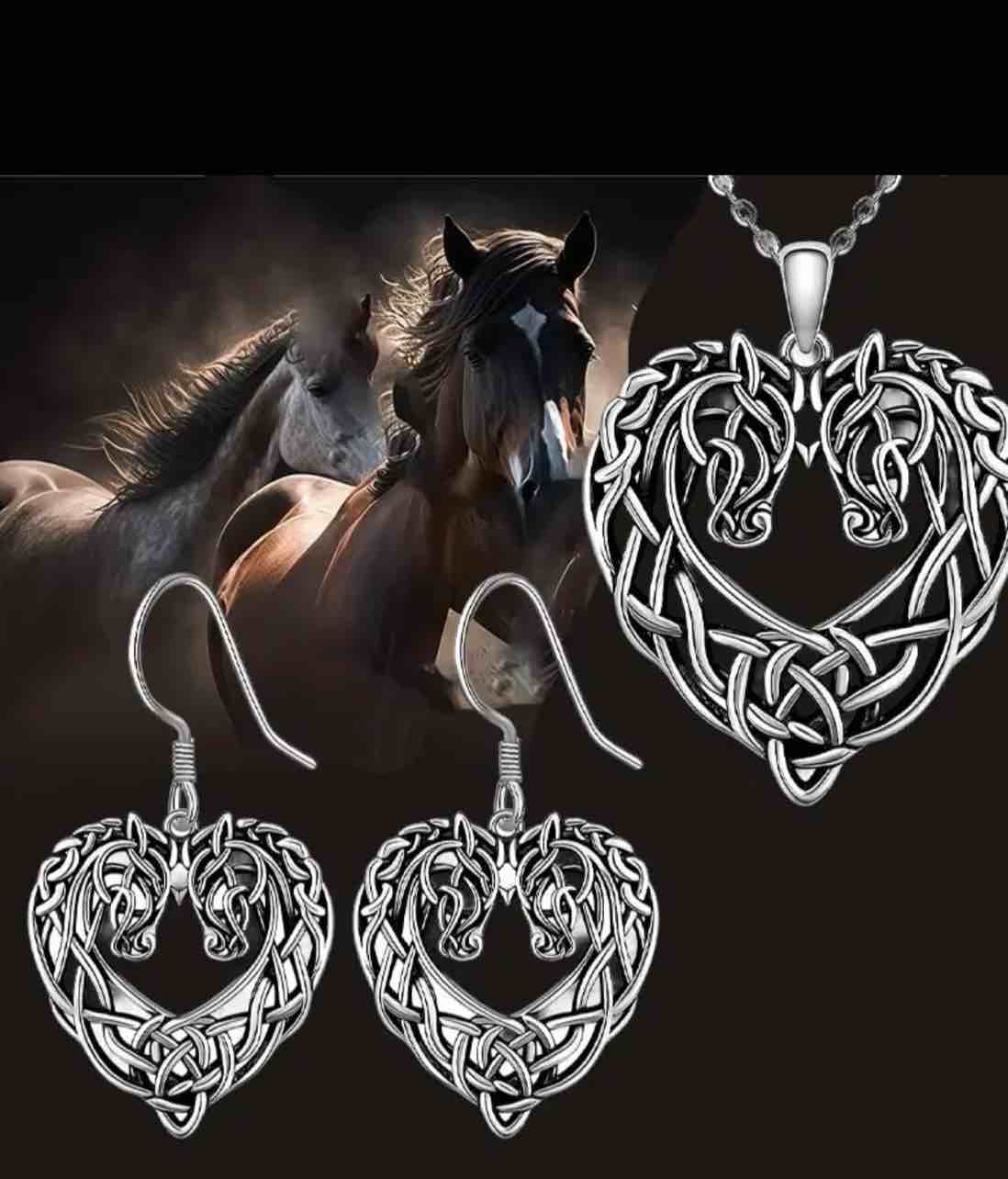 Beautiful 925 Silver Plated Necklace And Earrings Set