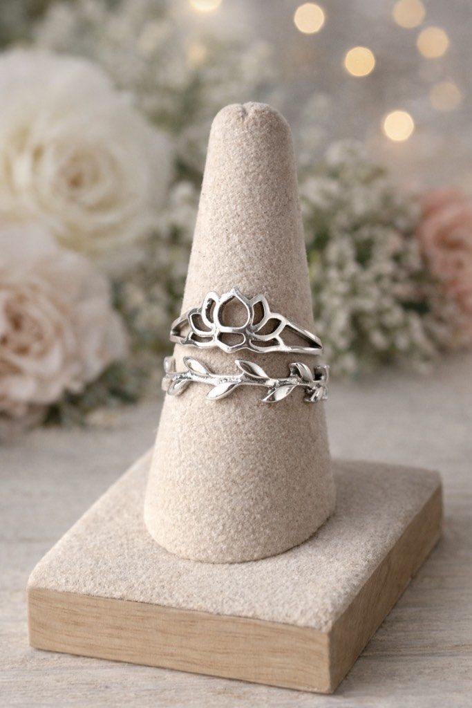 beautiful 925 silver plated ring sz 7