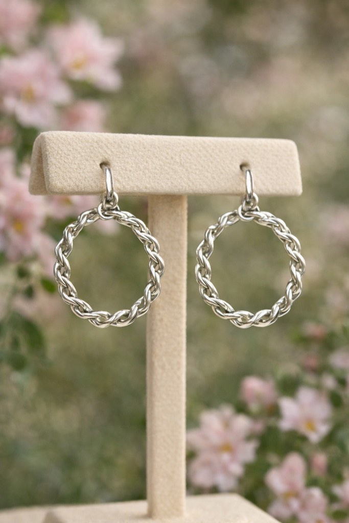 beautiful 925 silver plated  earrings