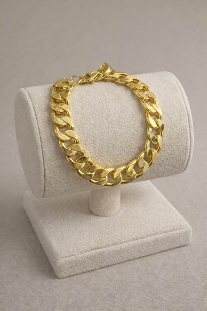 men’s 18k gold plated bracelet 