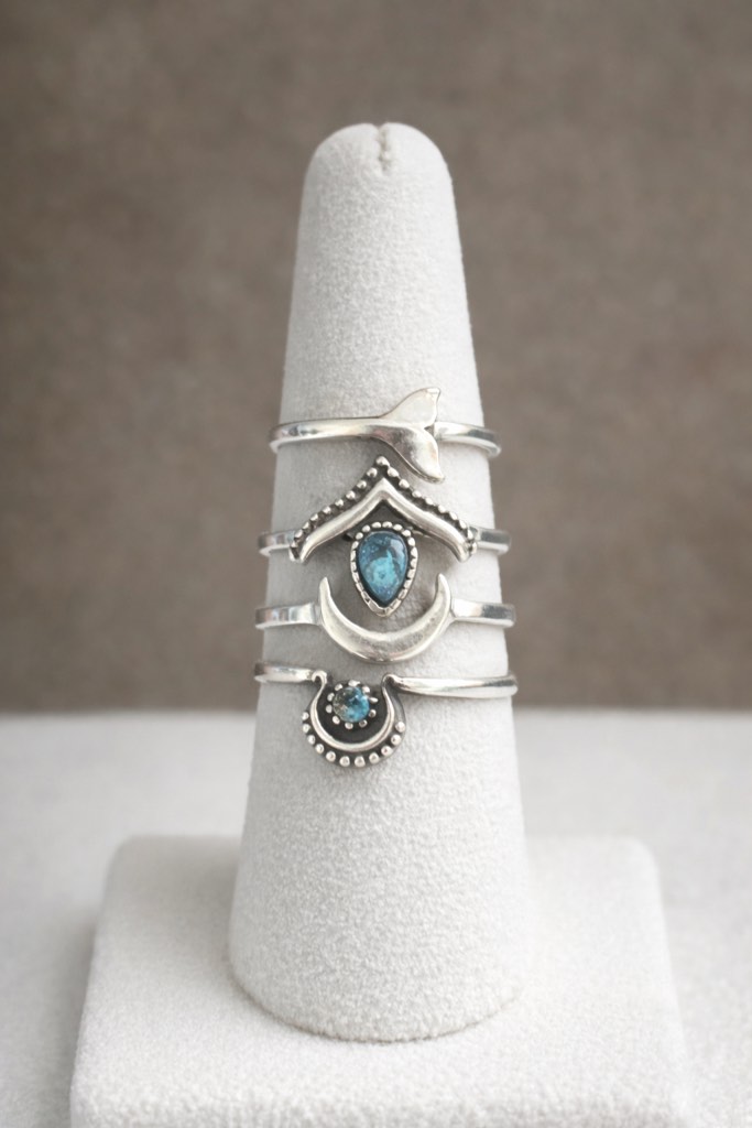 Condition photo showing New/Like New for Beautiful 925 silver plated rings size 7